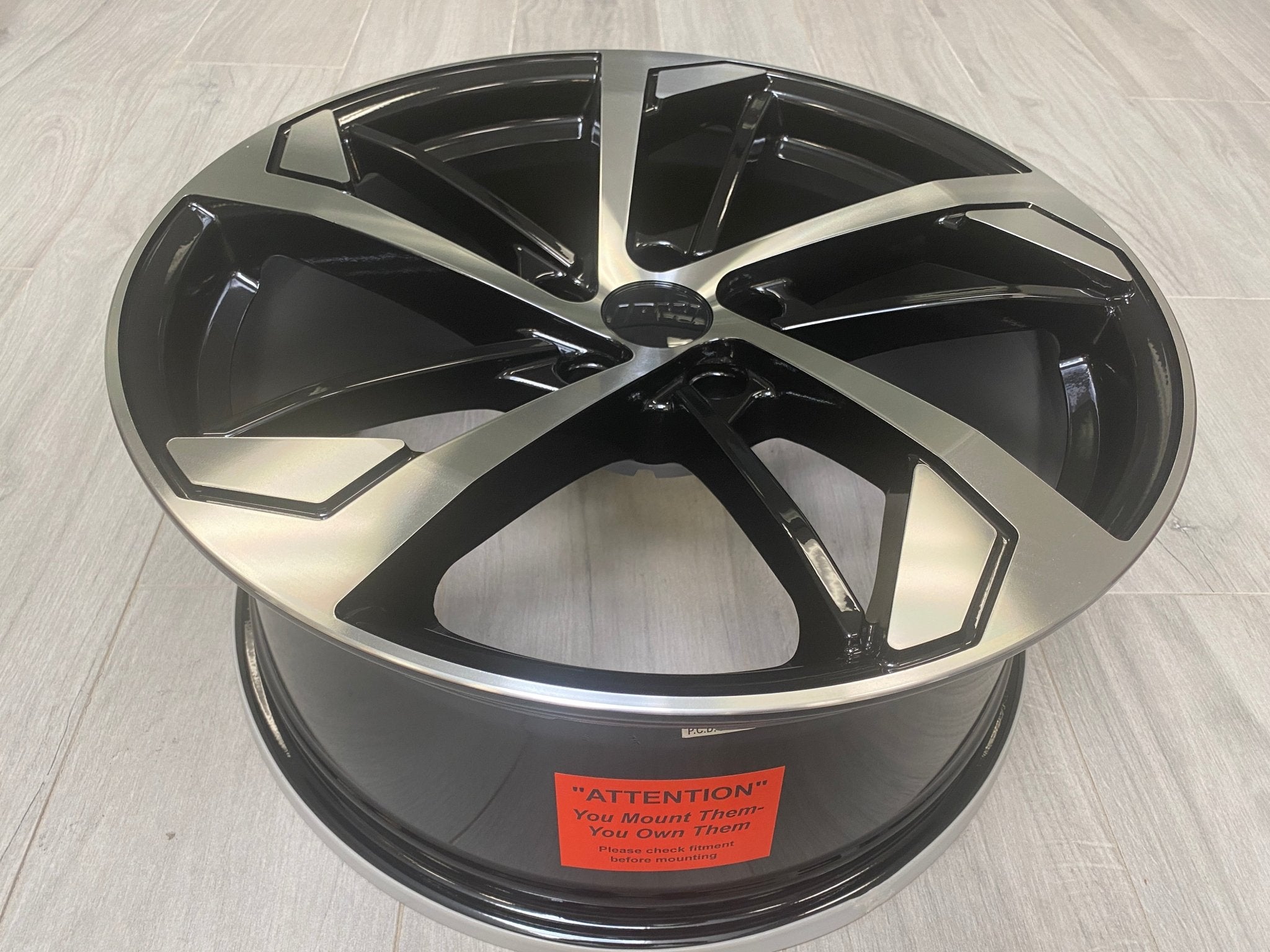 W614 1277 Black Machined Face 19x8.5 Et35 5x114.3 CB73.1 C030IPW - B - Gun Hill Tire House (WTW - WHOLESALE TIRES & WHEELS)