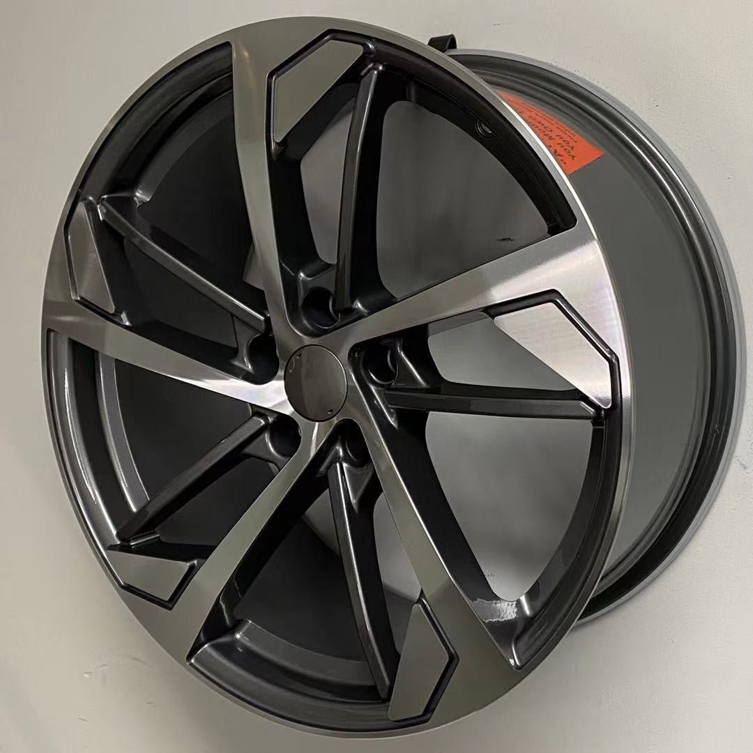 W614 1277 Gunmetal Machined 19x8.5 ET35 5x112 CB66.56 - Gun Hill Tire House (WTW - WHOLESALE TIRES & WHEELS)