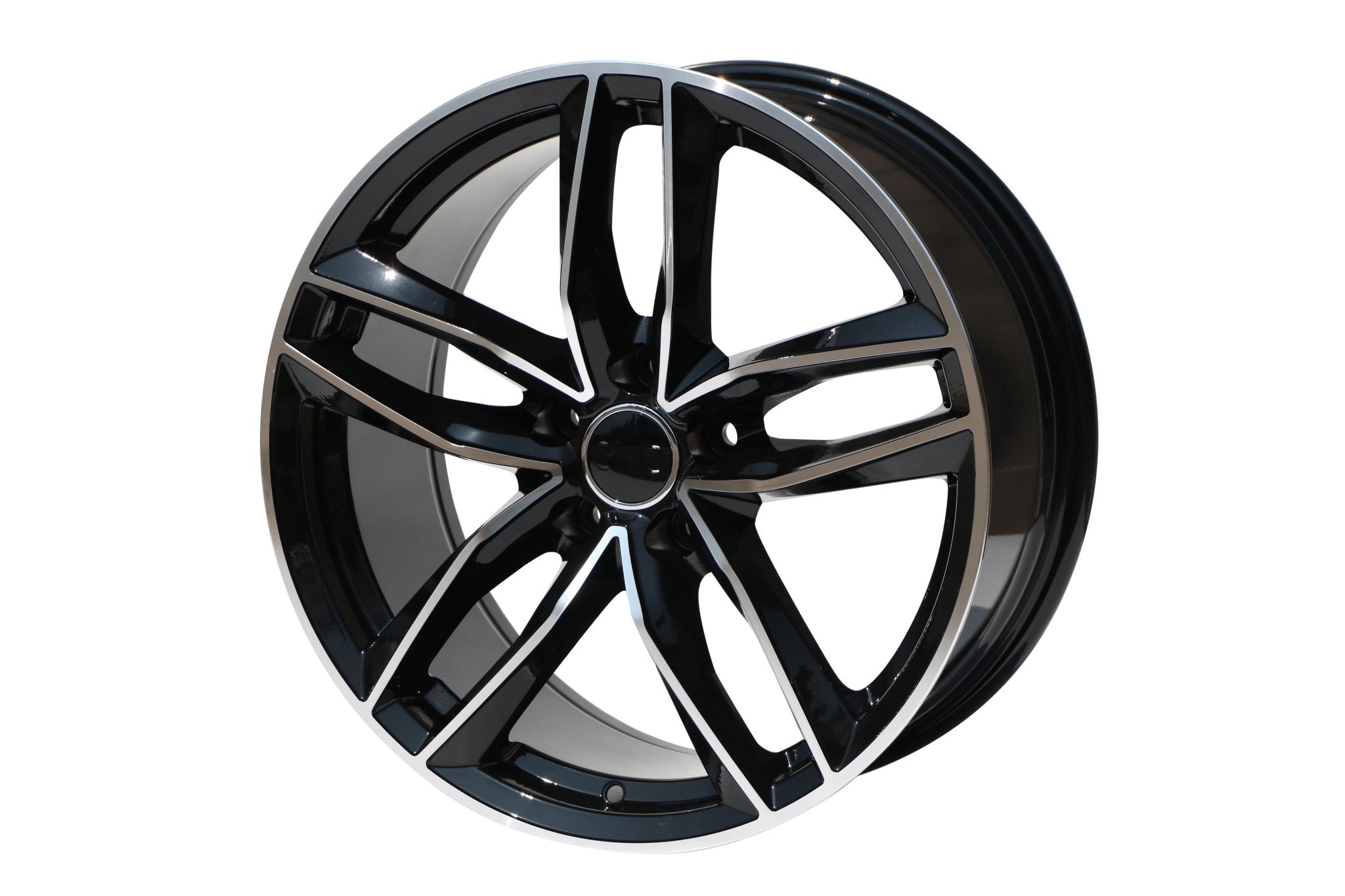 W627 1126 Black Machined Face 18x8.0 5x112 ET35 CB66.6 - Gun Hill Tire House (WTW - WHOLESALE TIRES & WHEELS)