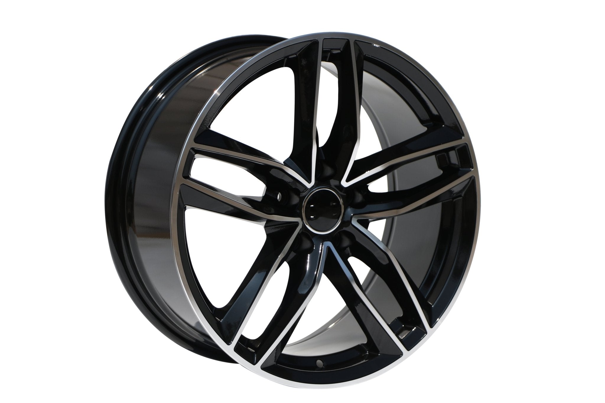 W627 1126 Black Machined Face 19x8.5 ET35 5x112 CB66.5 - Gun Hill Tire House (WTW - WHOLESALE TIRES & WHEELS)