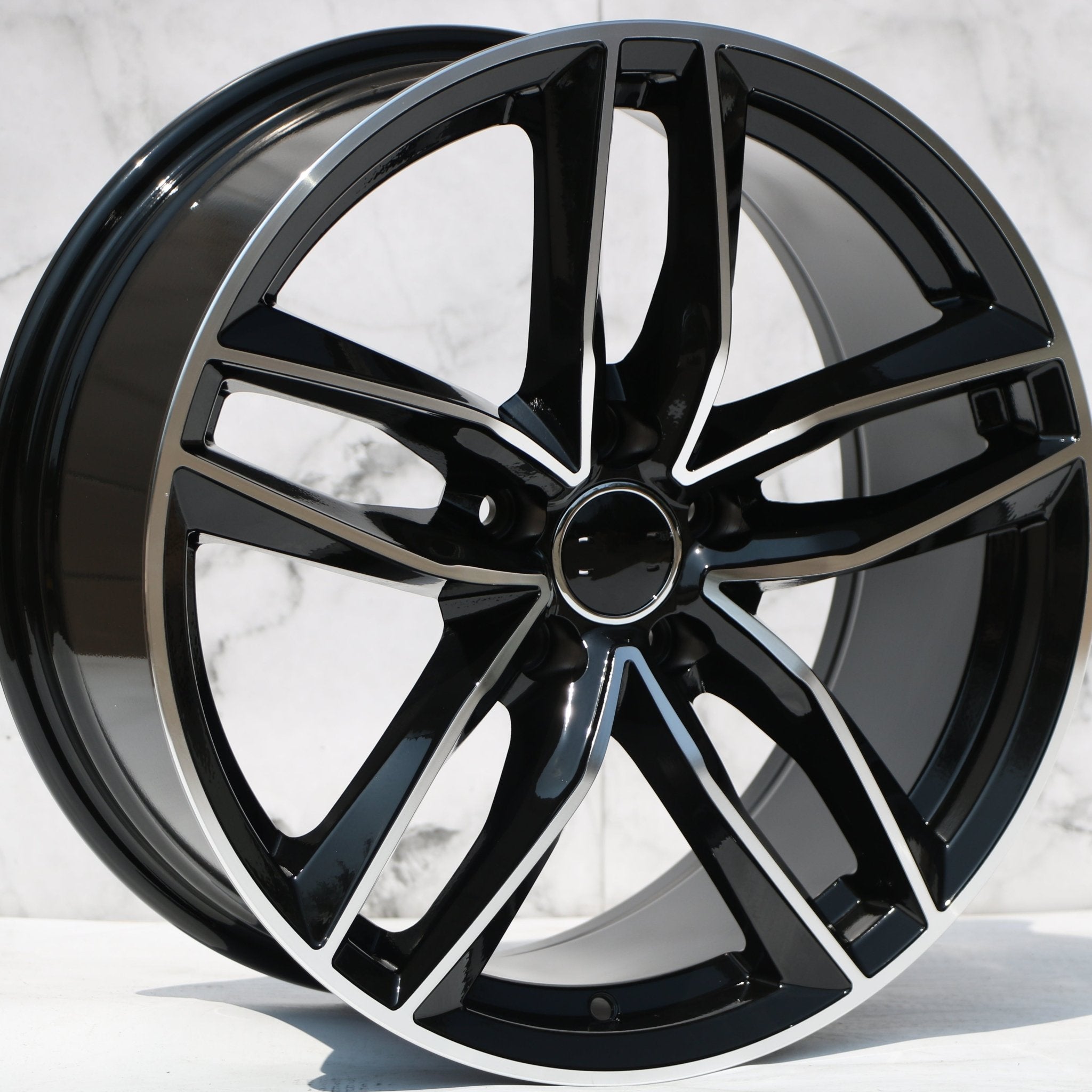 W627 1126 Black Machined Face 19x8.5 ET35 5x112 CB66.5 - Gun Hill Tire House (WTW - WHOLESALE TIRES & WHEELS)