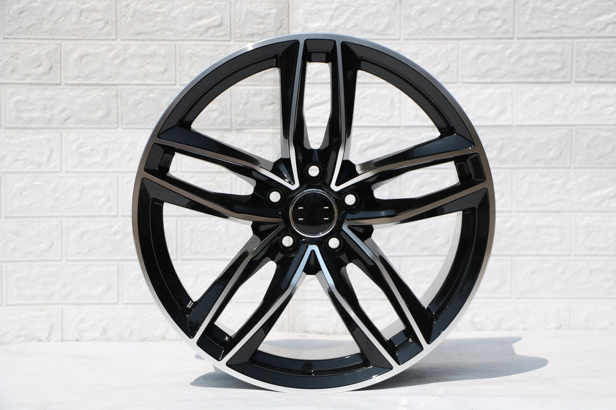 W627 1126 Black Machined Face 19x8.5 ET35 5x112 CB66.5 - Gun Hill Tire House (WTW - WHOLESALE TIRES & WHEELS)