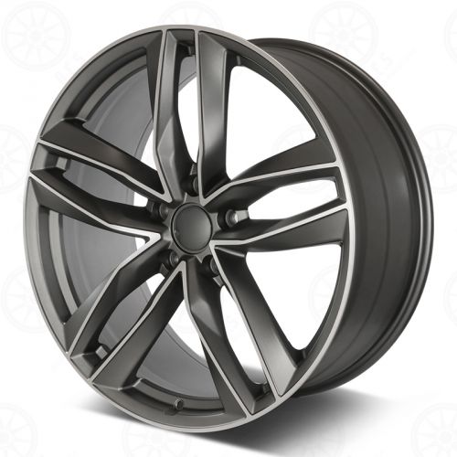 W627 Gunmetal Machined Face 22x9.0 ET50 5x130 CB71.5 1126 47lbs - Gun Hill Tire House (WTW - WHOLESALE TIRES & WHEELS)