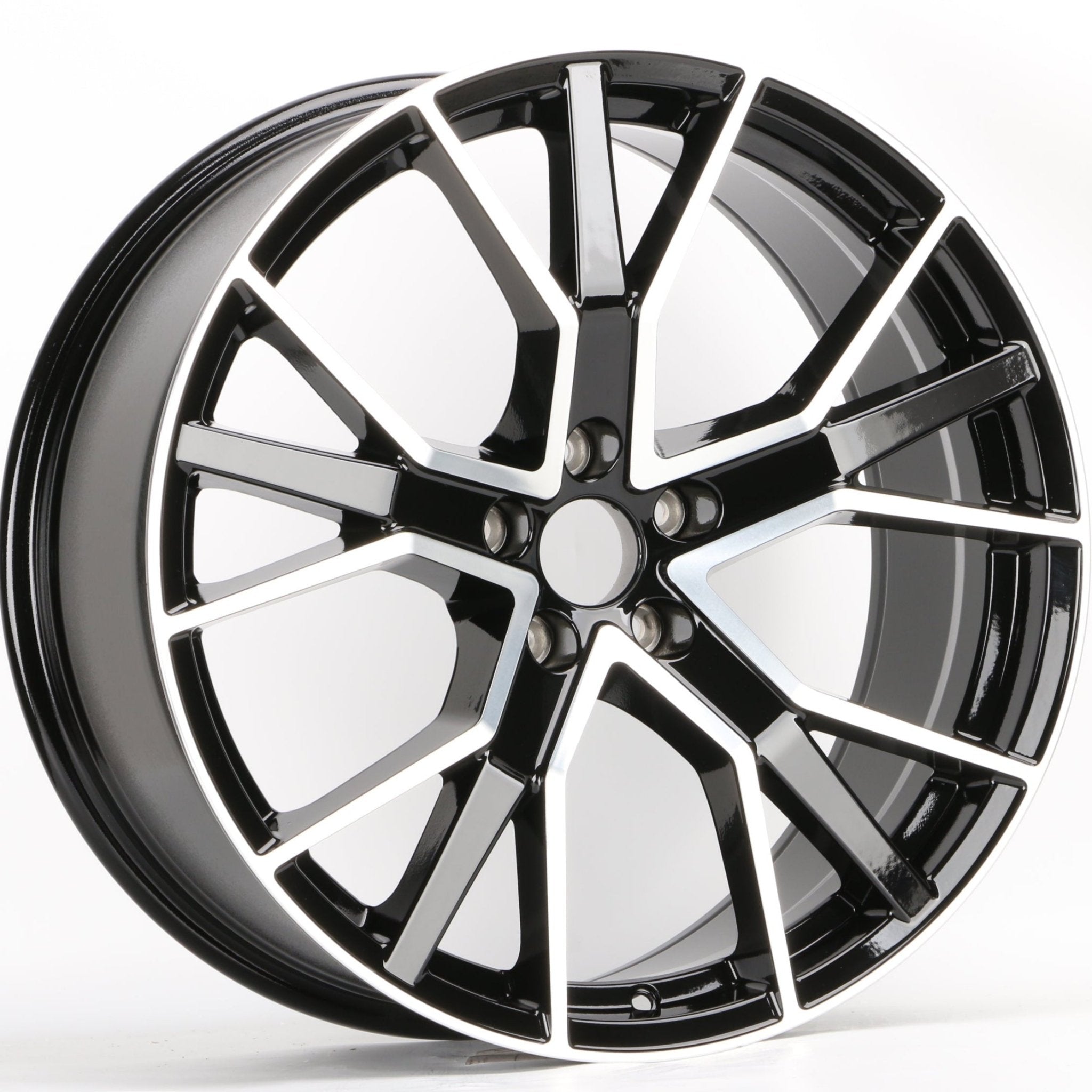 W631 IVF - 3139 Black Machined Face 20x9 ET30 5x112 CB66.45 - Gun Hill Tire House (WTW - WHOLESALE TIRES & WHEELS)