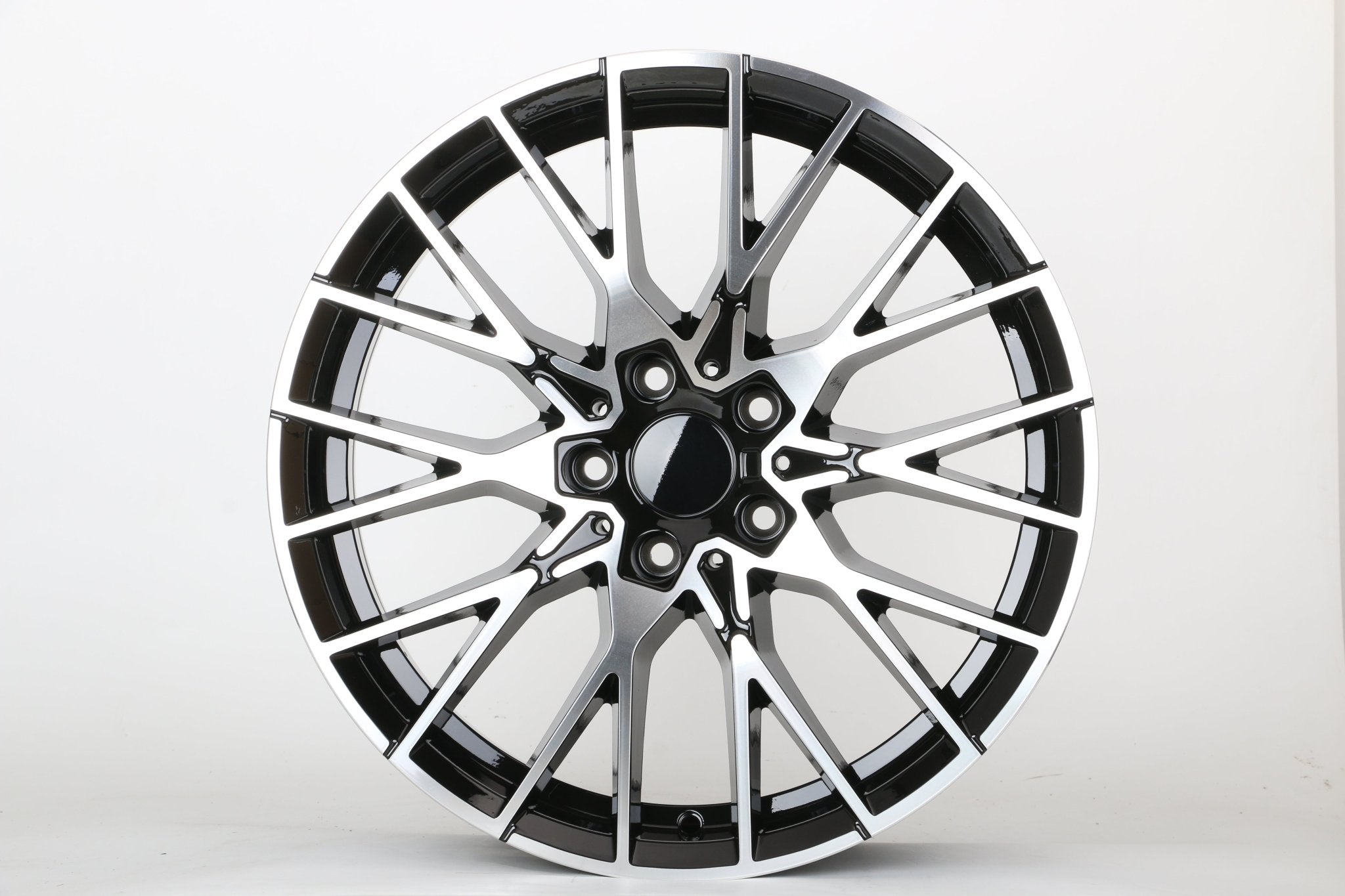 W701 Black Machined Face 19x9.5 ET35 5x120 CB72.56 - Gun Hill Tire House (WTW - WHOLESALE TIRES & WHEELS)