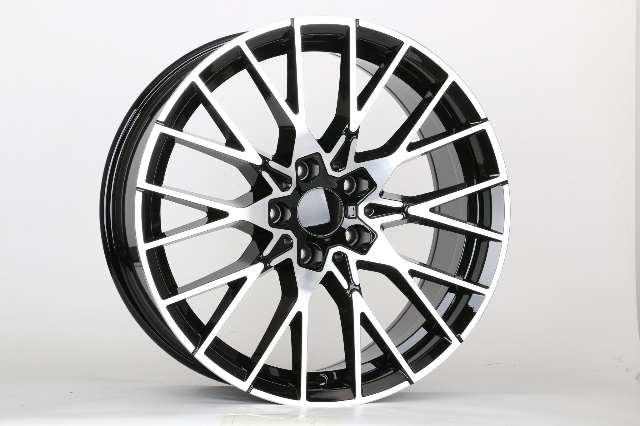 W701 Black Machined Face 19x9.5 ET35 5x120 CB72.56 - Gun Hill Tire House (WTW - WHOLESALE TIRES & WHEELS)