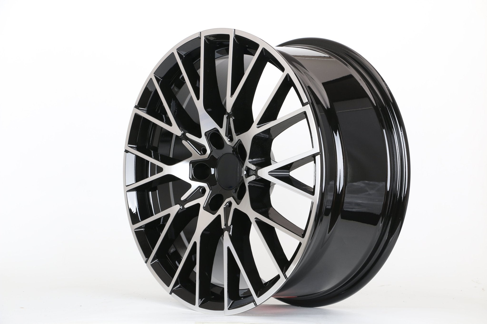 W701 Black Machined Face 19x9.5 ET35 5x120 CB72.56 - Gun Hill Tire House (WTW - WHOLESALE TIRES & WHEELS)