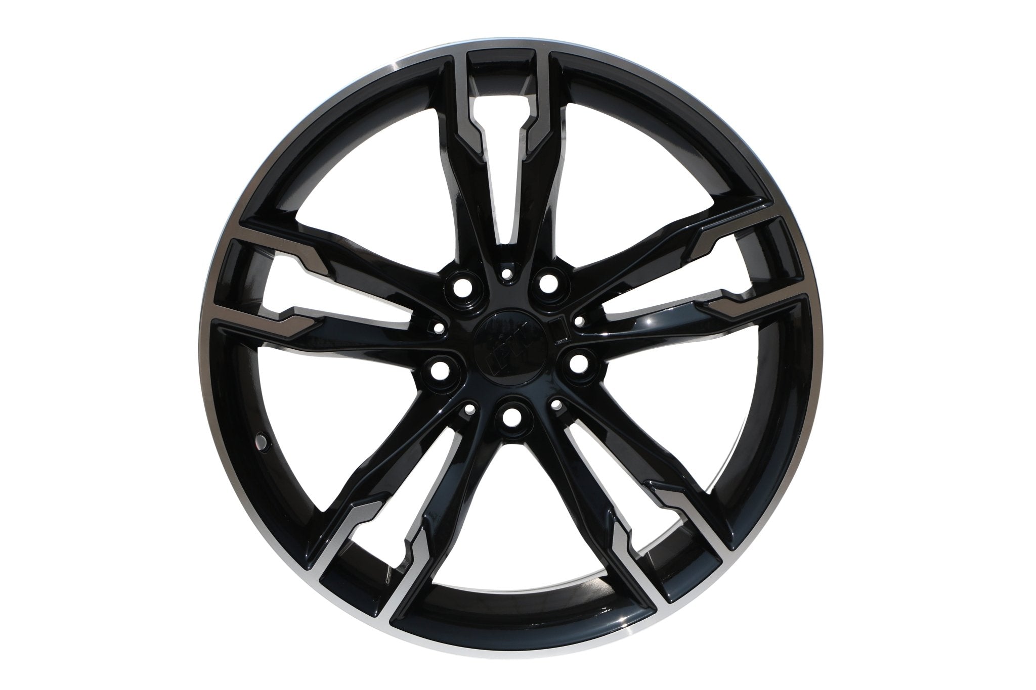 W707 1257 Black Machined Face 19x8.5 ET30 5x120 CB72.56 - Gun Hill Tire House (WTW - WHOLESALE TIRES & WHEELS)