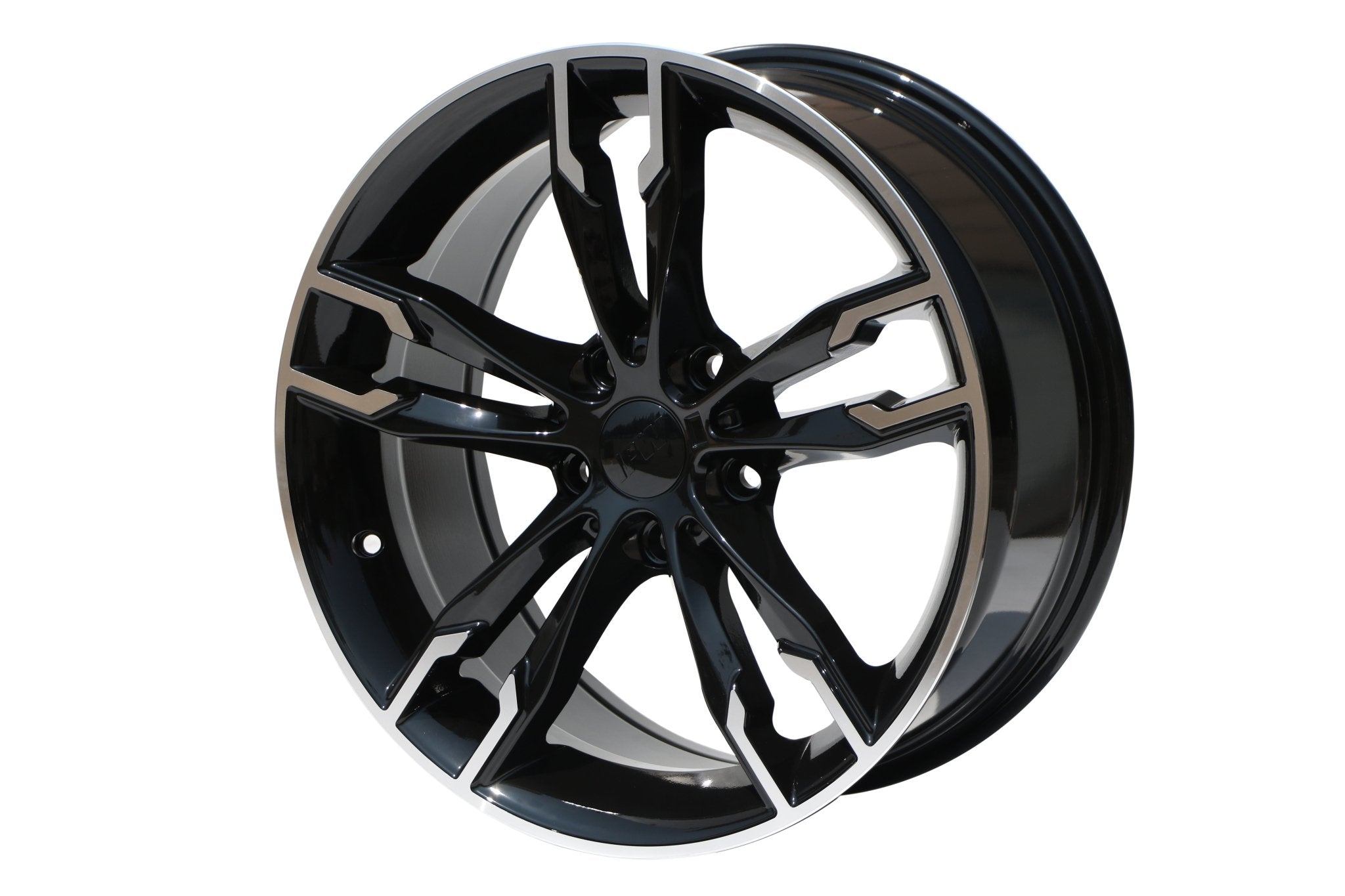 W707 1257 Black Machined Face 19x8.5 ET30 5x120 CB72.56 - Gun Hill Tire House (WTW - WHOLESALE TIRES & WHEELS)