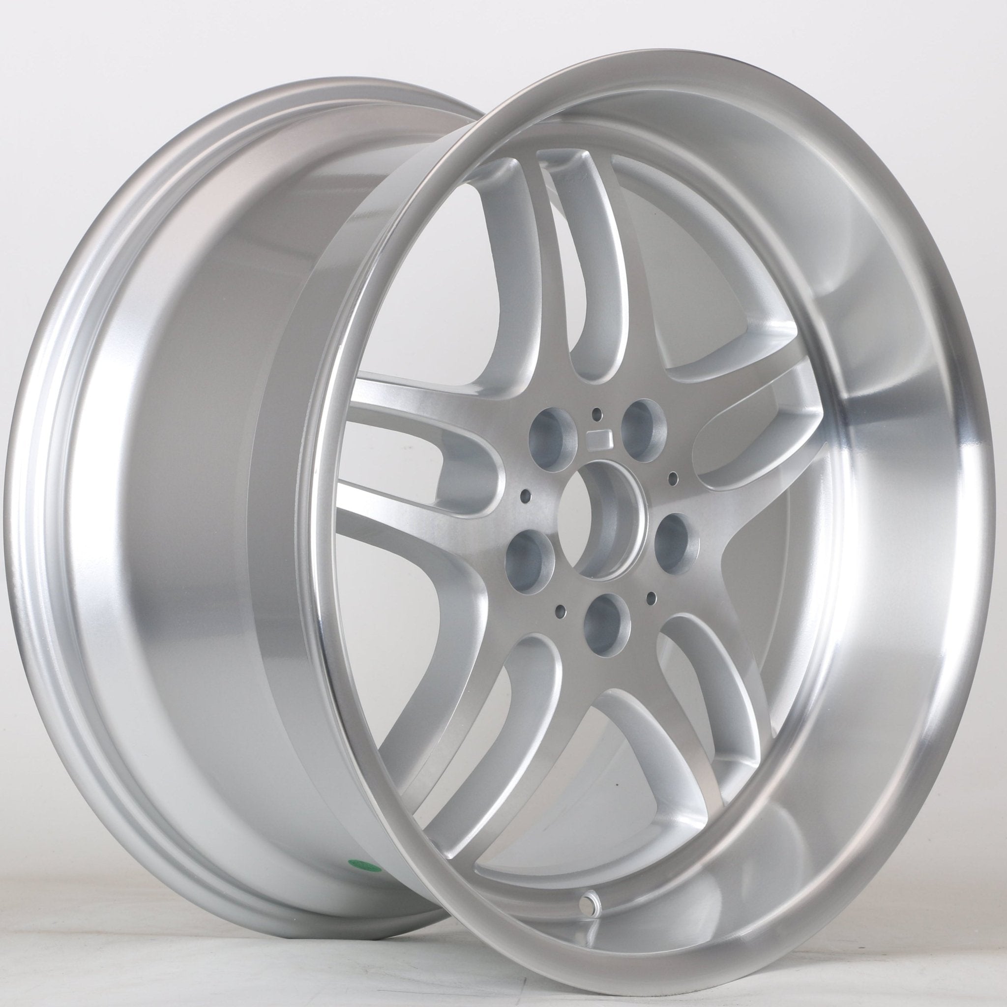 W710 JL141 Silver Machined Lip 17x9 ET25 5x120 CB74.1 - Gun Hill Tire House (WTW - WHOLESALE TIRES & WHEELS)
