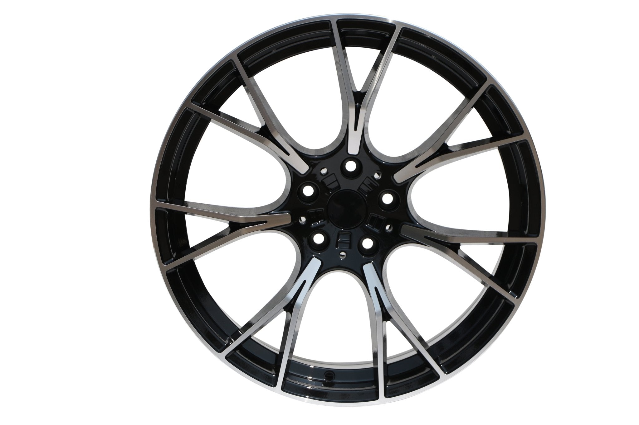 W712 1617 Black Machined Face 20x9.5 ET38 5x112 CB66.6 - Gun Hill Tire House (WTW - WHOLESALE TIRES & WHEELS)