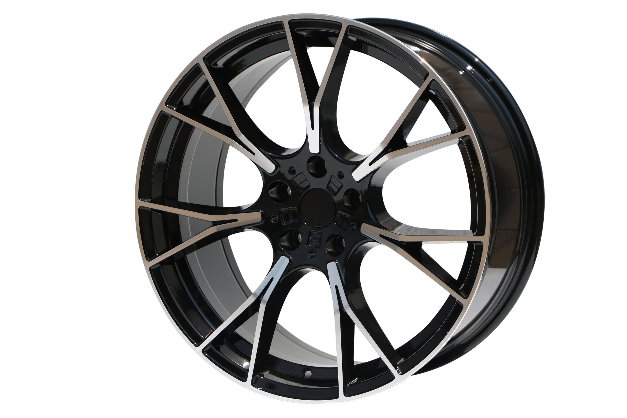 W712 1617 Black Machined Face 20x9.5 ET38 5x112 CB66.6 - Gun Hill Tire House (WTW - WHOLESALE TIRES & WHEELS)