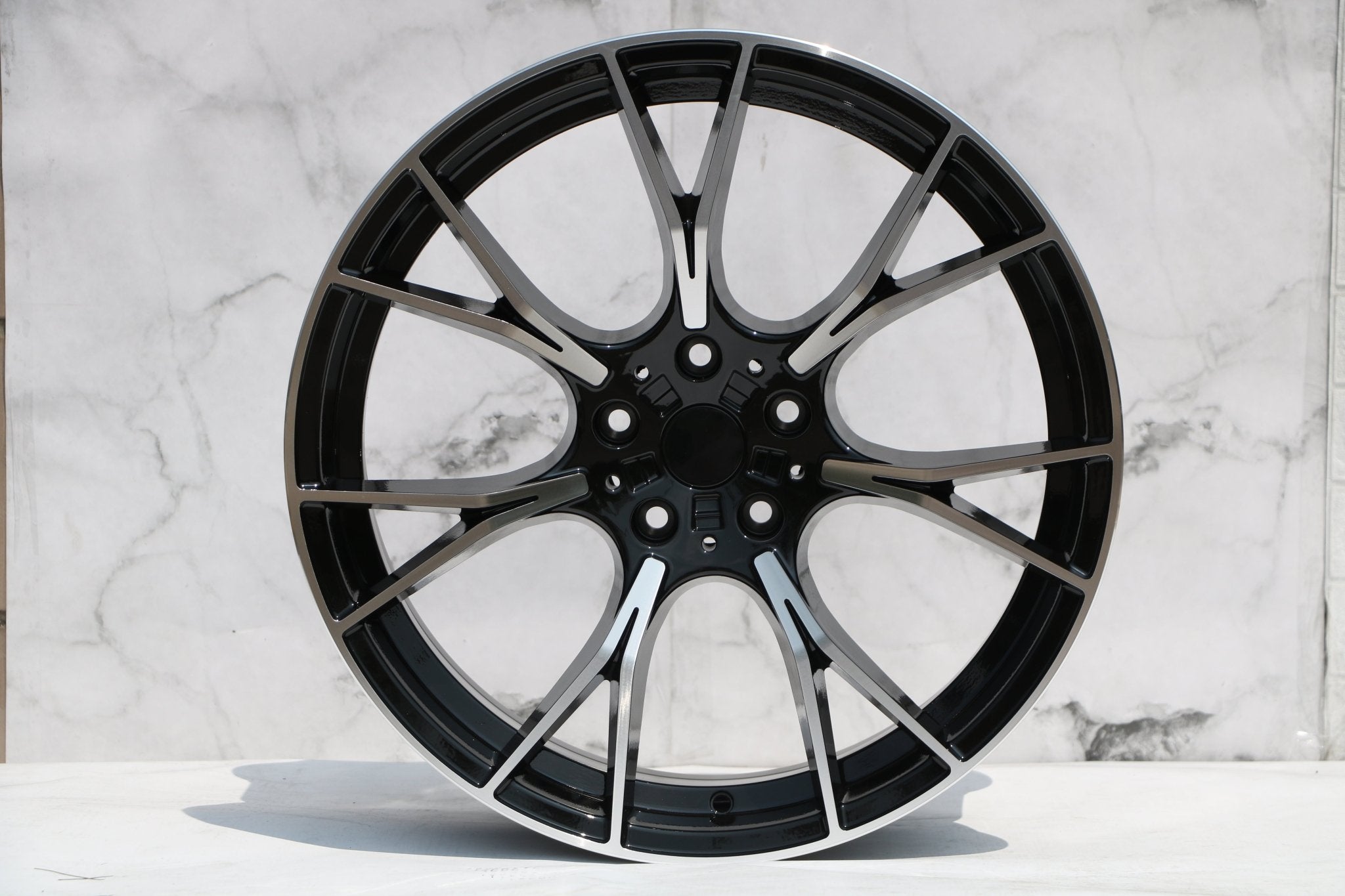 W712 1617 Black Machined Face 20x9.5 ET38 5x112 CB66.6 - Gun Hill Tire House (WTW - WHOLESALE TIRES & WHEELS)