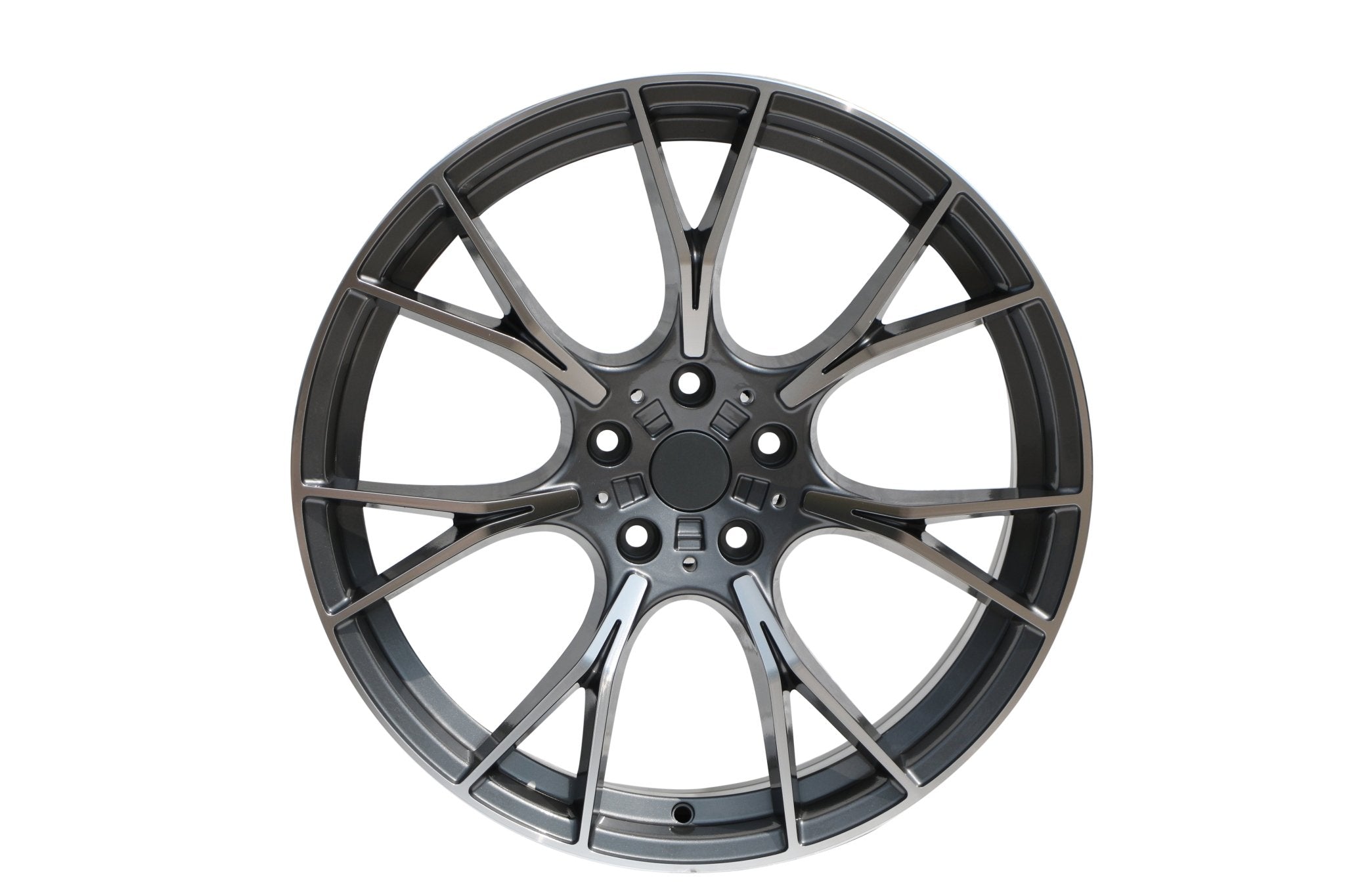 W712 Gunmetal Machined Face 20x9.5 Et35 5x120 CB72.56 - Gun Hill Tire House (WTW - WHOLESALE TIRES & WHEELS)