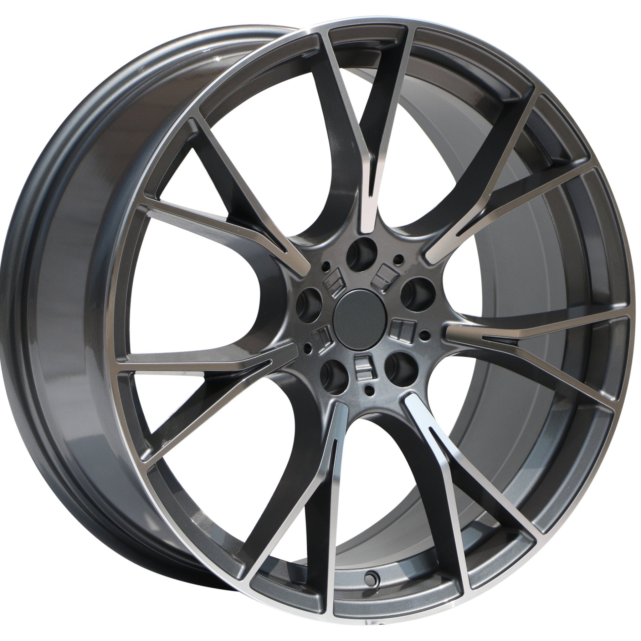 W712 Gunmetal Machined Face 20x9.5 Et35 5x120 CB72.56 - Gun Hill Tire House (WTW - WHOLESALE TIRES & WHEELS)