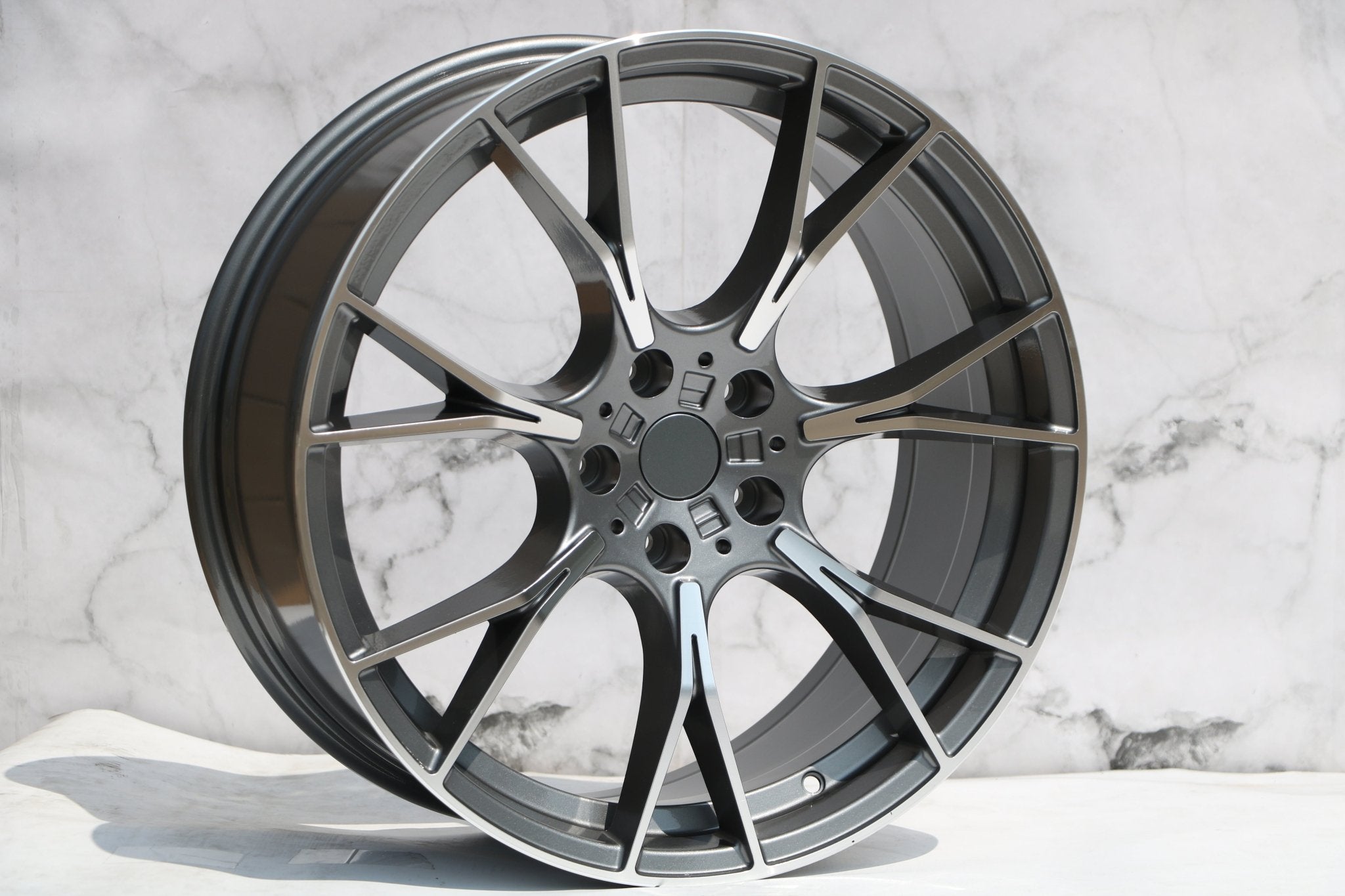 W712 Gunmetal Machined Face 20x9.5 Et35 5x120 CB72.56 - Gun Hill Tire House (WTW - WHOLESALE TIRES & WHEELS)