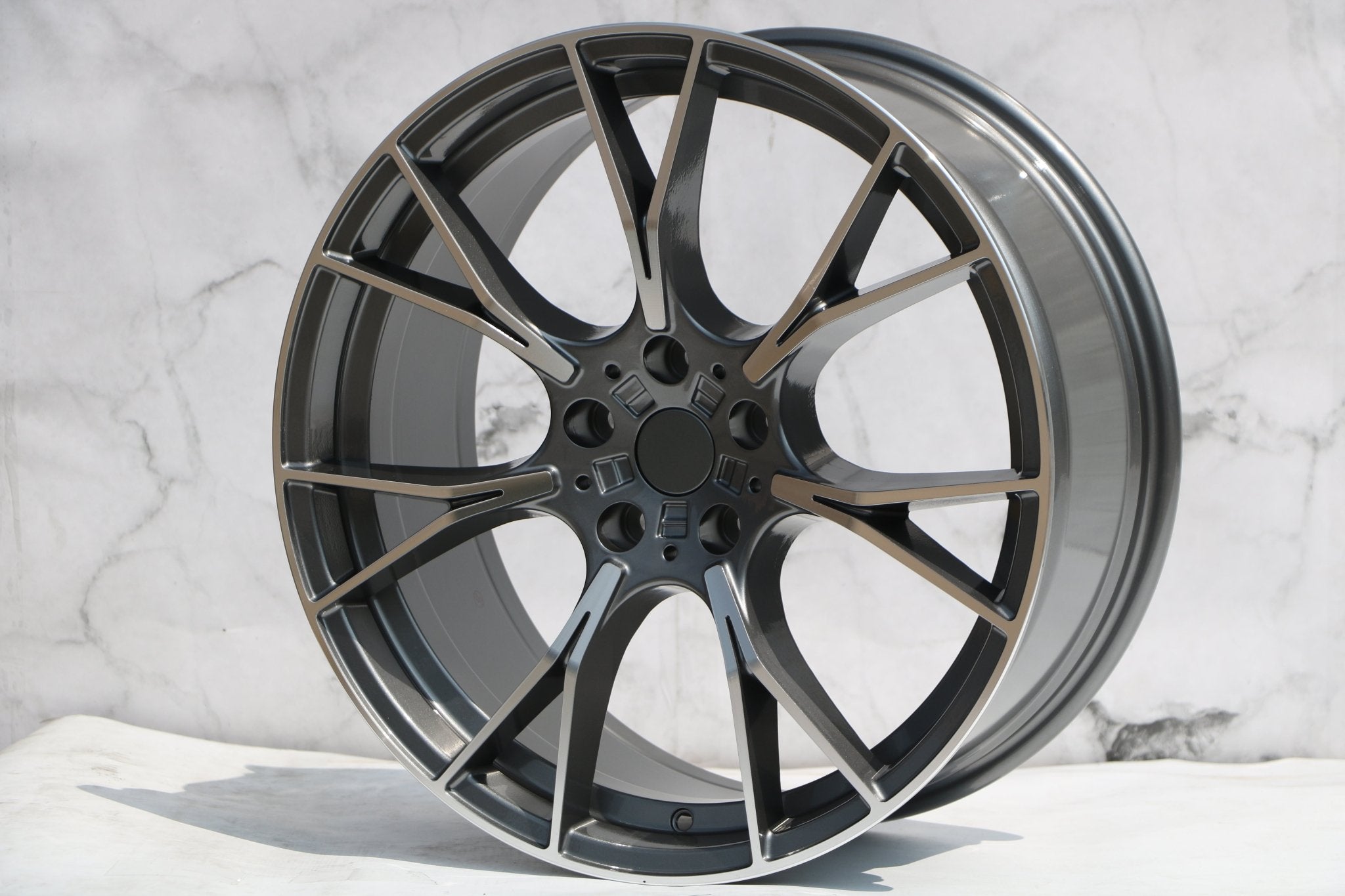 W712 Gunmetal Machined Face 20x9.5 Et35 5x120 CB72.56 - Gun Hill Tire House (WTW - WHOLESALE TIRES & WHEELS)