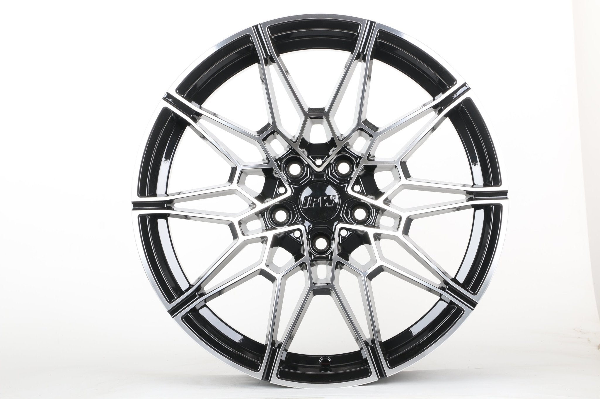 W718 D1674 Black Machined Face 19x9.0 ET35 5x120 CB 72.56 - Gun Hill Tire House (WTW - WHOLESALE TIRES & WHEELS)