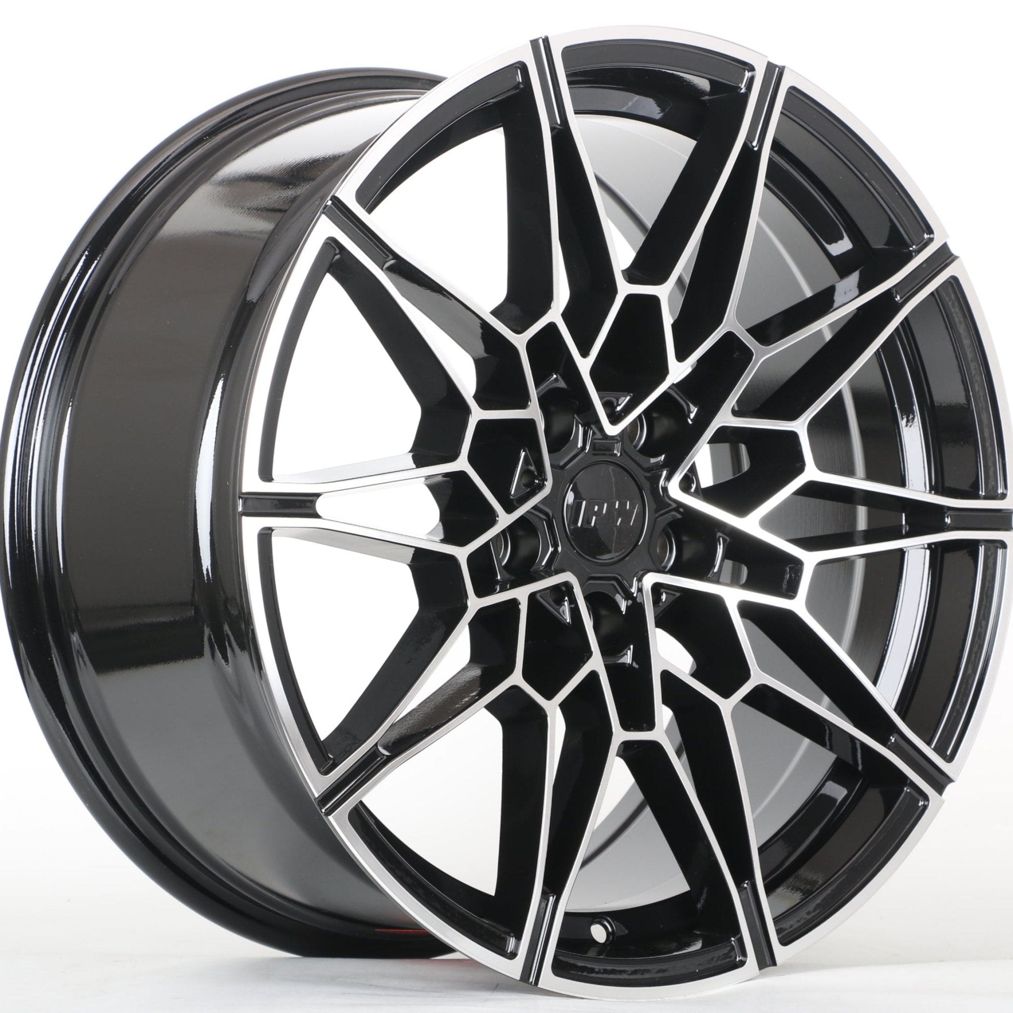 W718 D1674 Black Machined Face 19x9.0 ET35 5x120 CB 72.56 - Gun Hill Tire House (WTW - WHOLESALE TIRES & WHEELS)