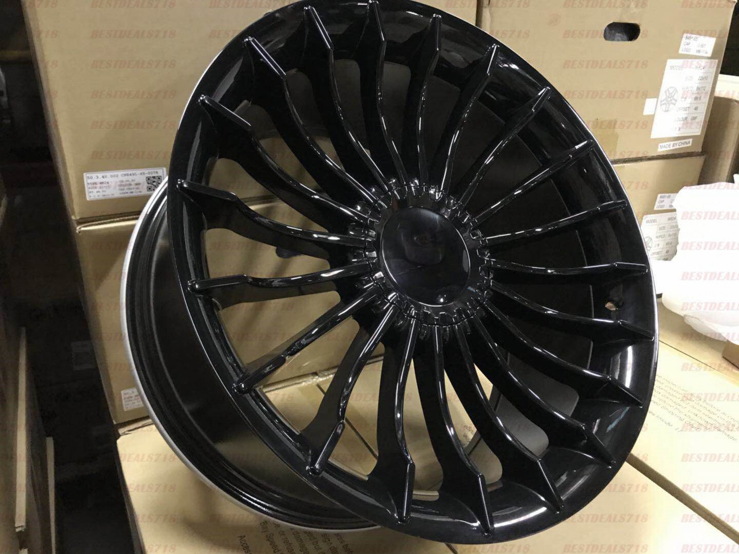 W724 Gloss Black 20x9.5 ET20 CB72.6 5x112/120 C191 - B MB - 1255 - Gun Hill Tire House (WTW - WHOLESALE TIRES & WHEELS)