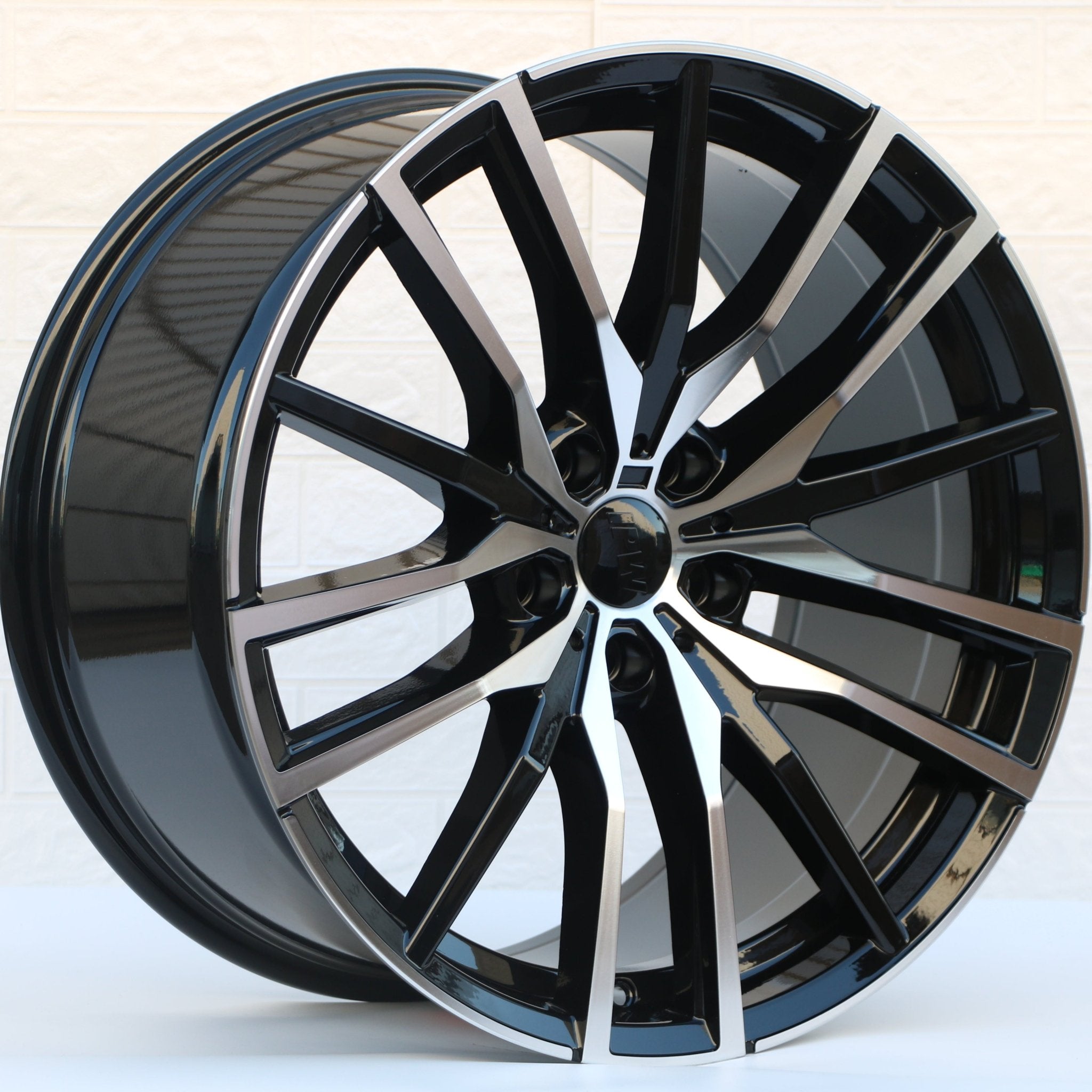 W726 D1473 Black Machined Face 20*11 ET35 5x112 CB66.6 - Gun Hill Tire House (WTW - WHOLESALE TIRES & WHEELS)