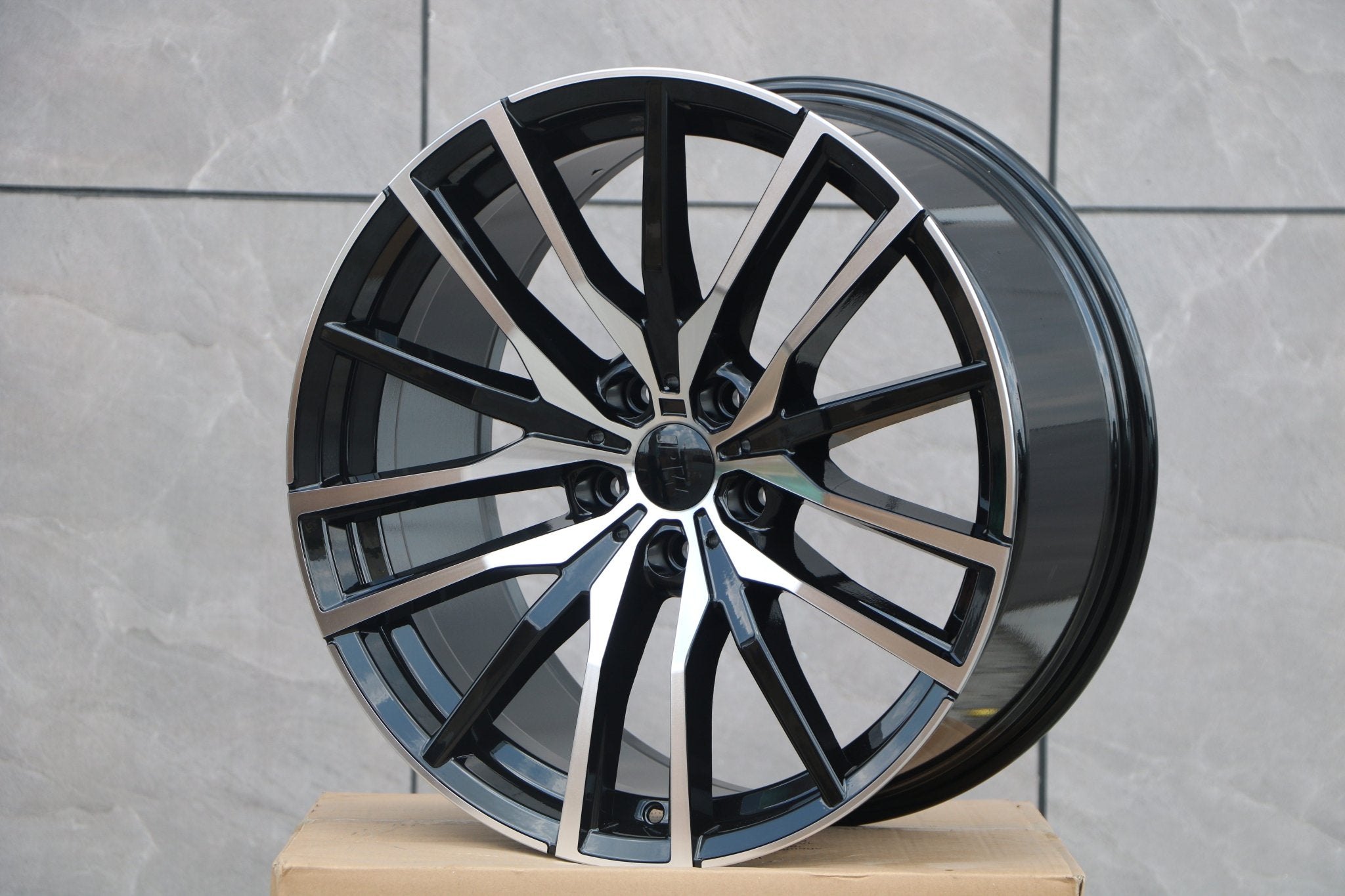 W726 D1473 Black Machined Face 20*11 ET35 5x112 CB66.6 - Gun Hill Tire House (WTW - WHOLESALE TIRES & WHEELS)