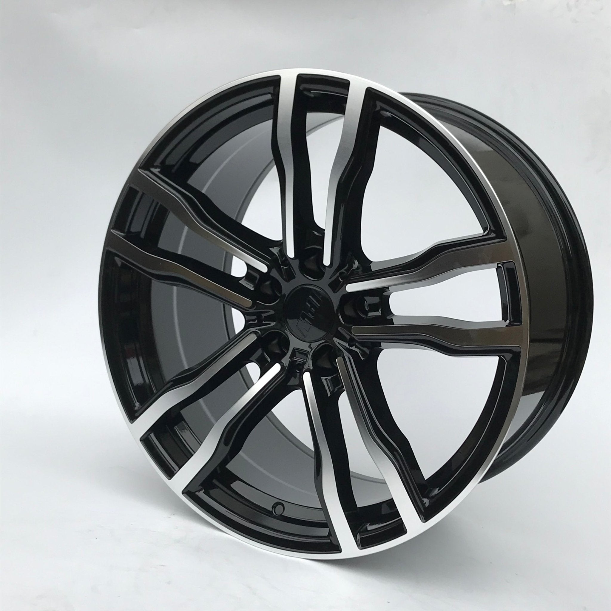 W732 1256 Black Machined Face 22x10.0 ET40 5x120 CB74.1 Cap C - 956 Logo Size 67.7MM - Gun Hill Tire House (WTW - WHOLESALE TIRES & WHEELS)