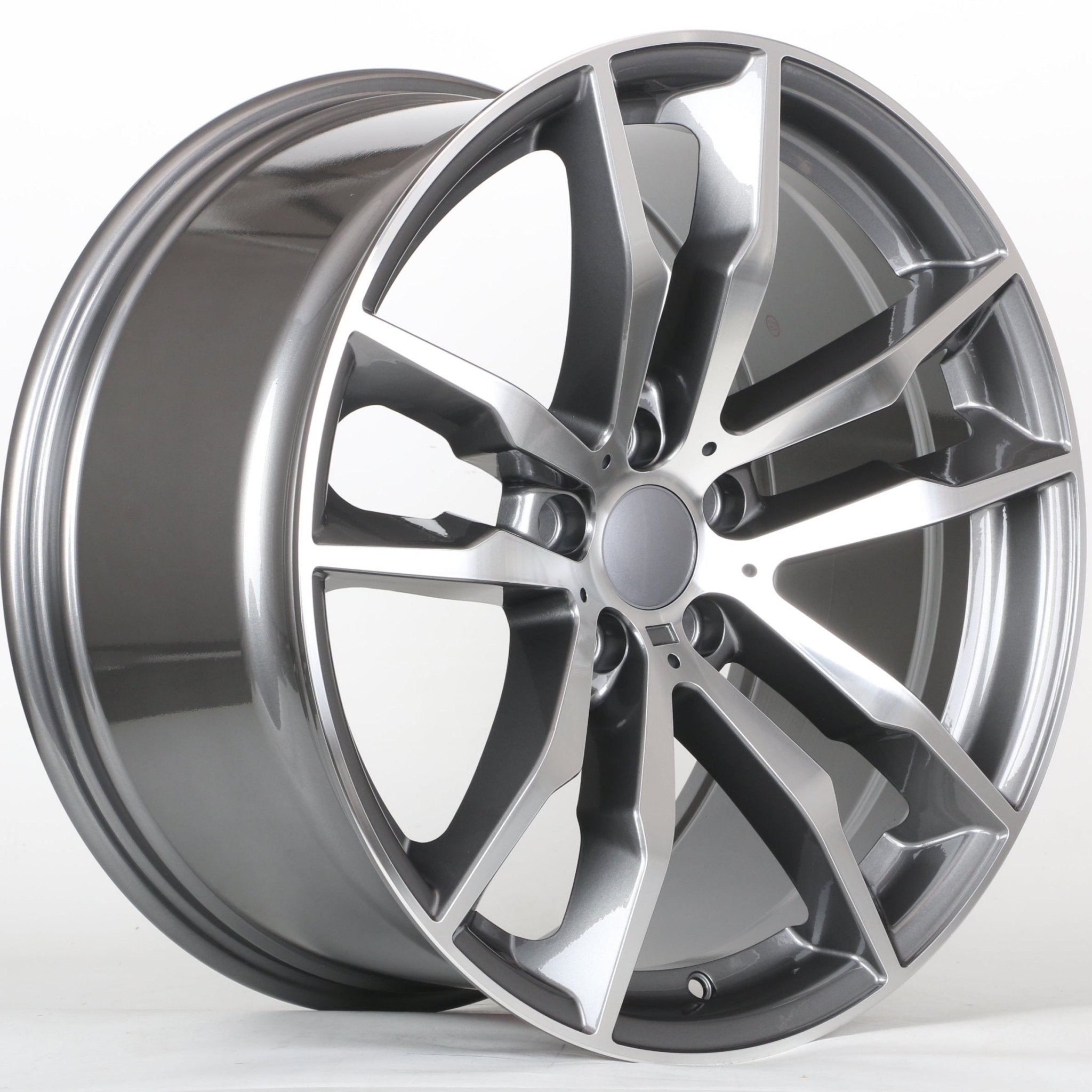 W732 1256 Gunmetal Machined Face 20x11 Et37 5x120 CB74.1 Cap C - 956 Logo Size 67.7MM - Gun Hill Tire House (WTW - WHOLESALE TIRES & WHEELS)