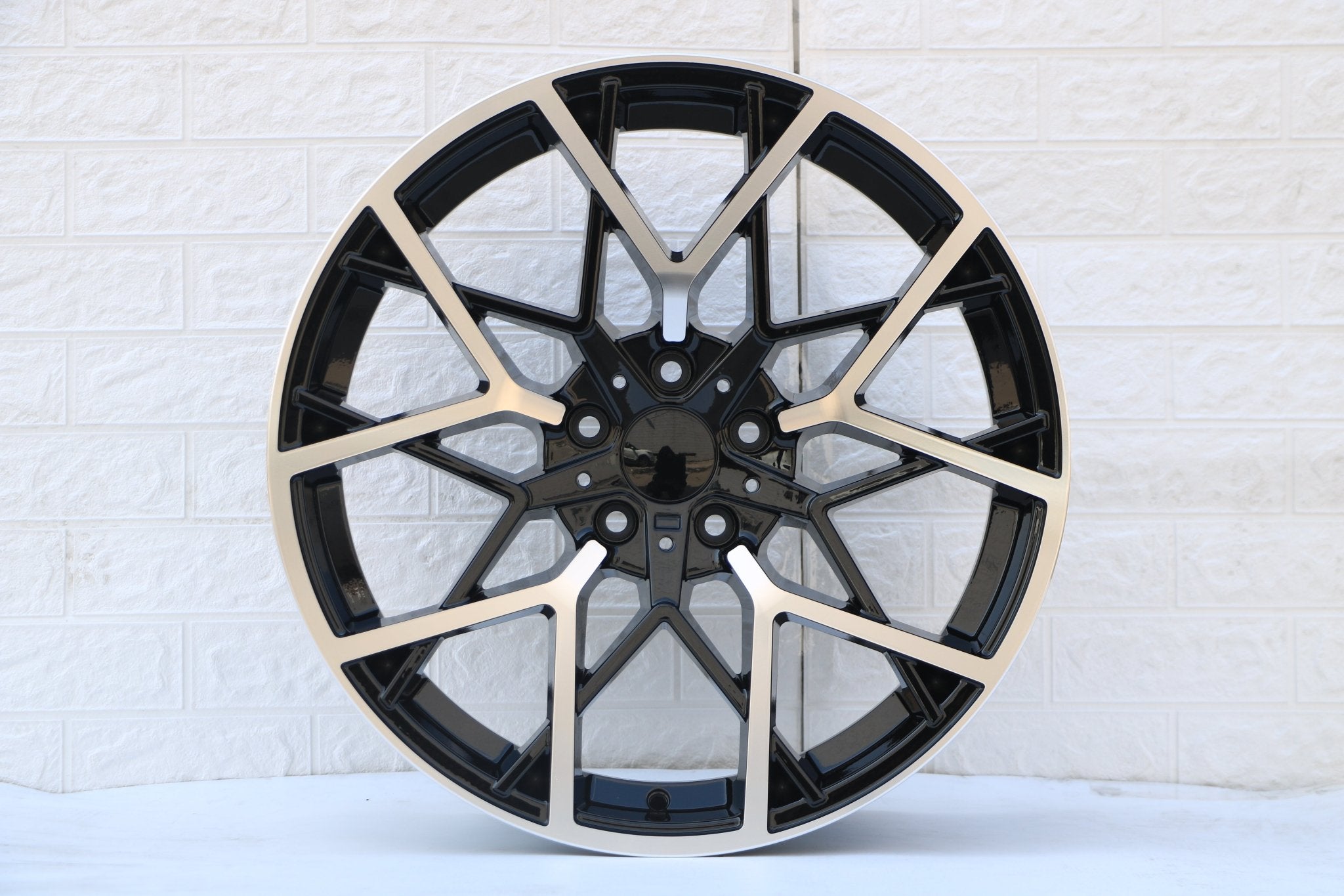 W733 1383 Black Machined Face 20x9.5 ET35 5x120 CB72.6 - Gun Hill Tire House (WTW - WHOLESALE TIRES & WHEELS)