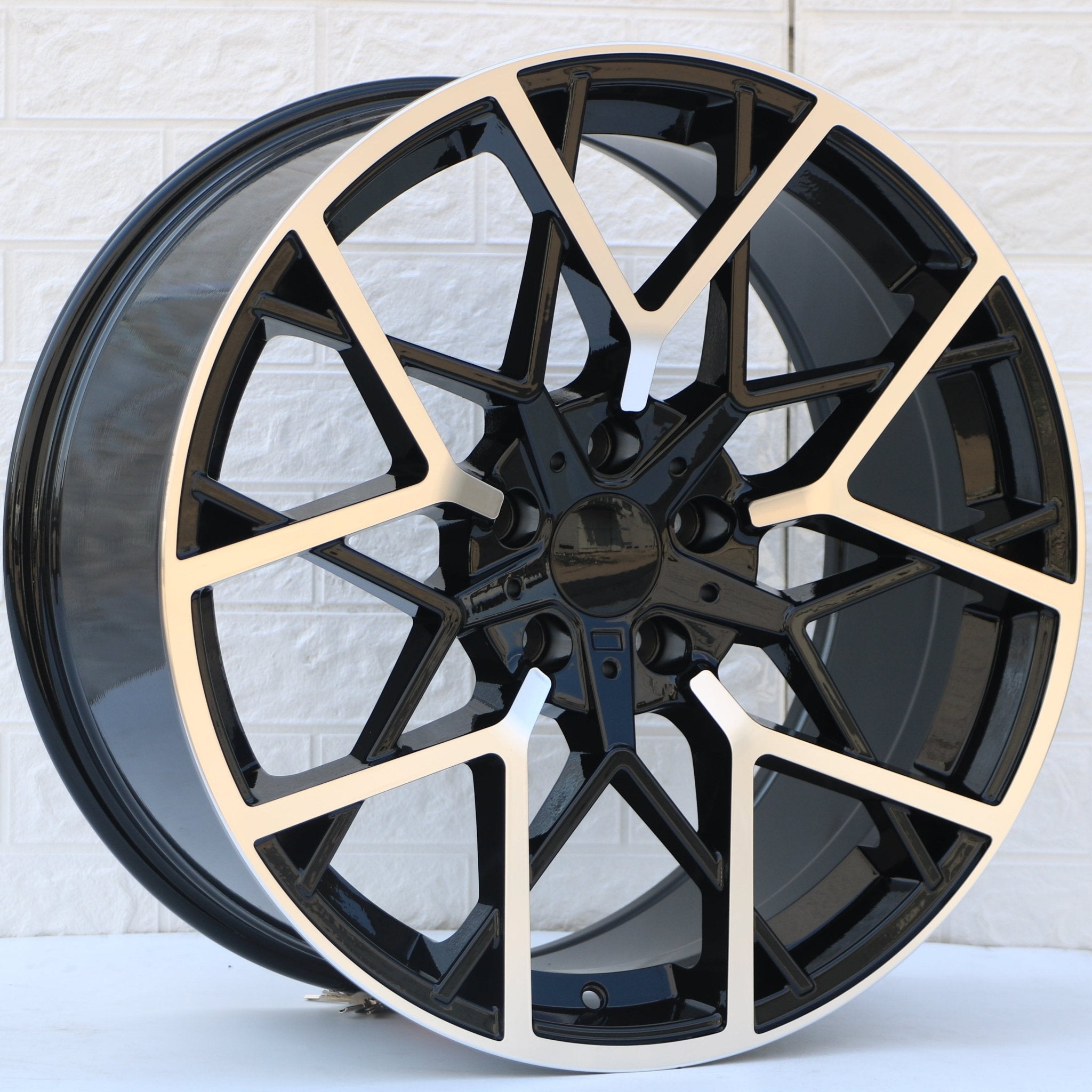 W733 1383 Black Machined Face 20x9.5 ET35 5x120 CB72.6 - Gun Hill Tire House (WTW - WHOLESALE TIRES & WHEELS)