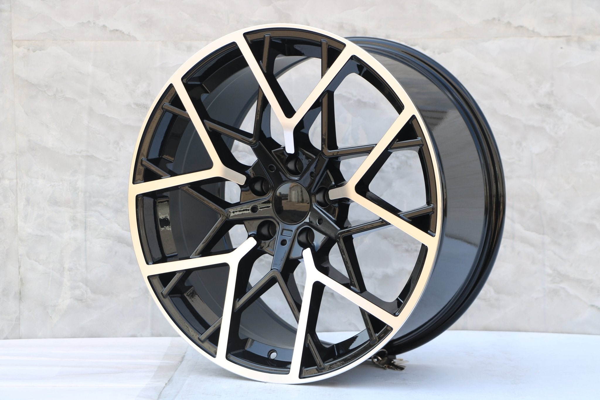 W733 1383 Black Machined Face 20x9.5 ET35 5x120 CB72.6 - Gun Hill Tire House (WTW - WHOLESALE TIRES & WHEELS)