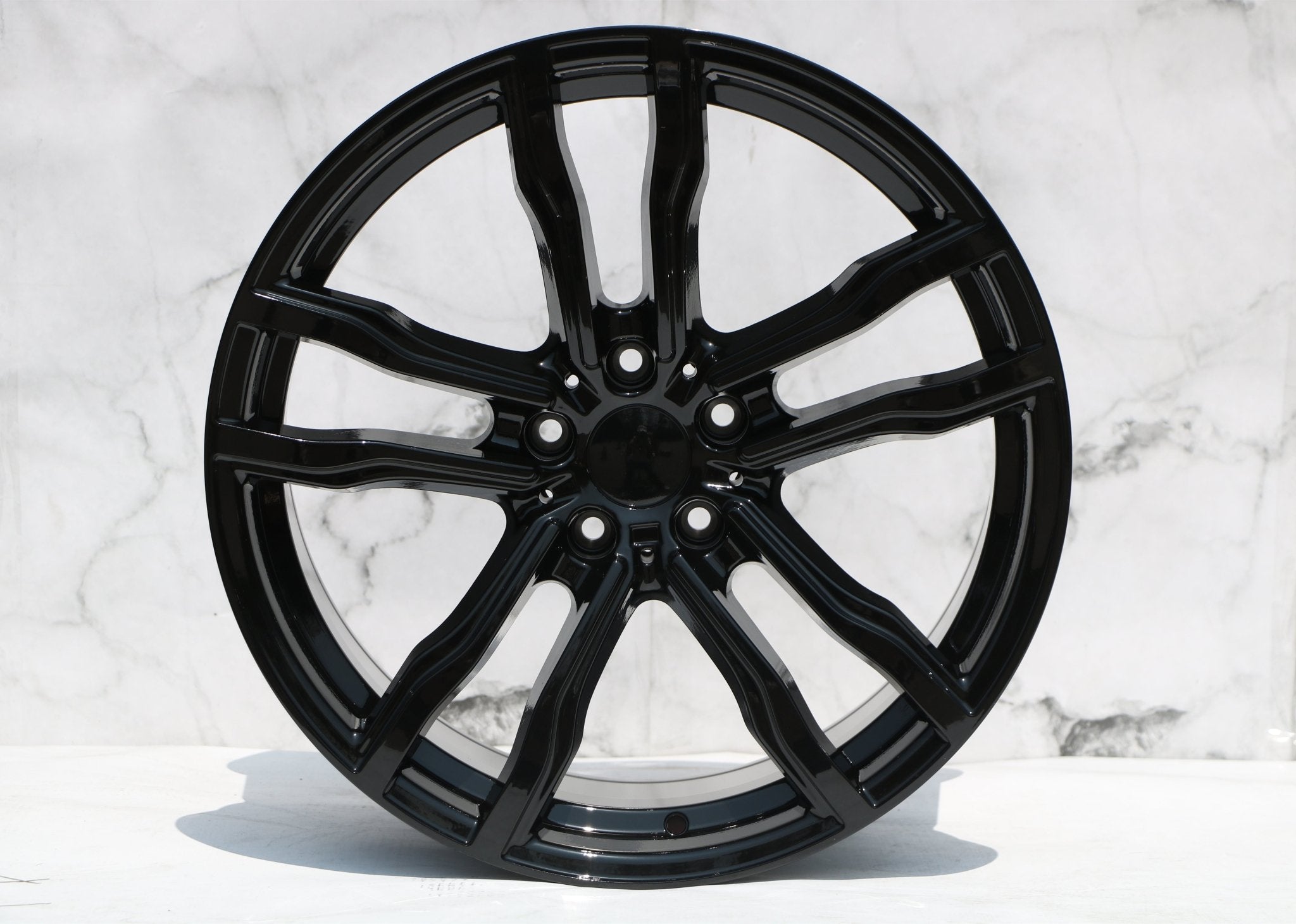 W735 DLJ588 Gloss Black 20x11 ET35 5x120 CB74.1 - Gun Hill Tire House (WTW - WHOLESALE TIRES & WHEELS)