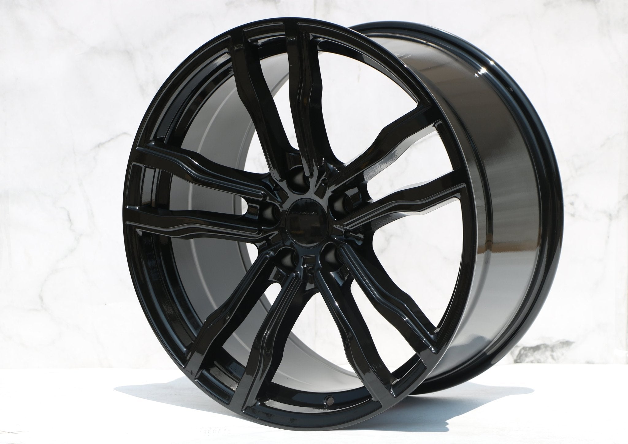 W735 DLJ588 Gloss Black 20x11 ET35 5x120 CB74.1 - Gun Hill Tire House (WTW - WHOLESALE TIRES & WHEELS)