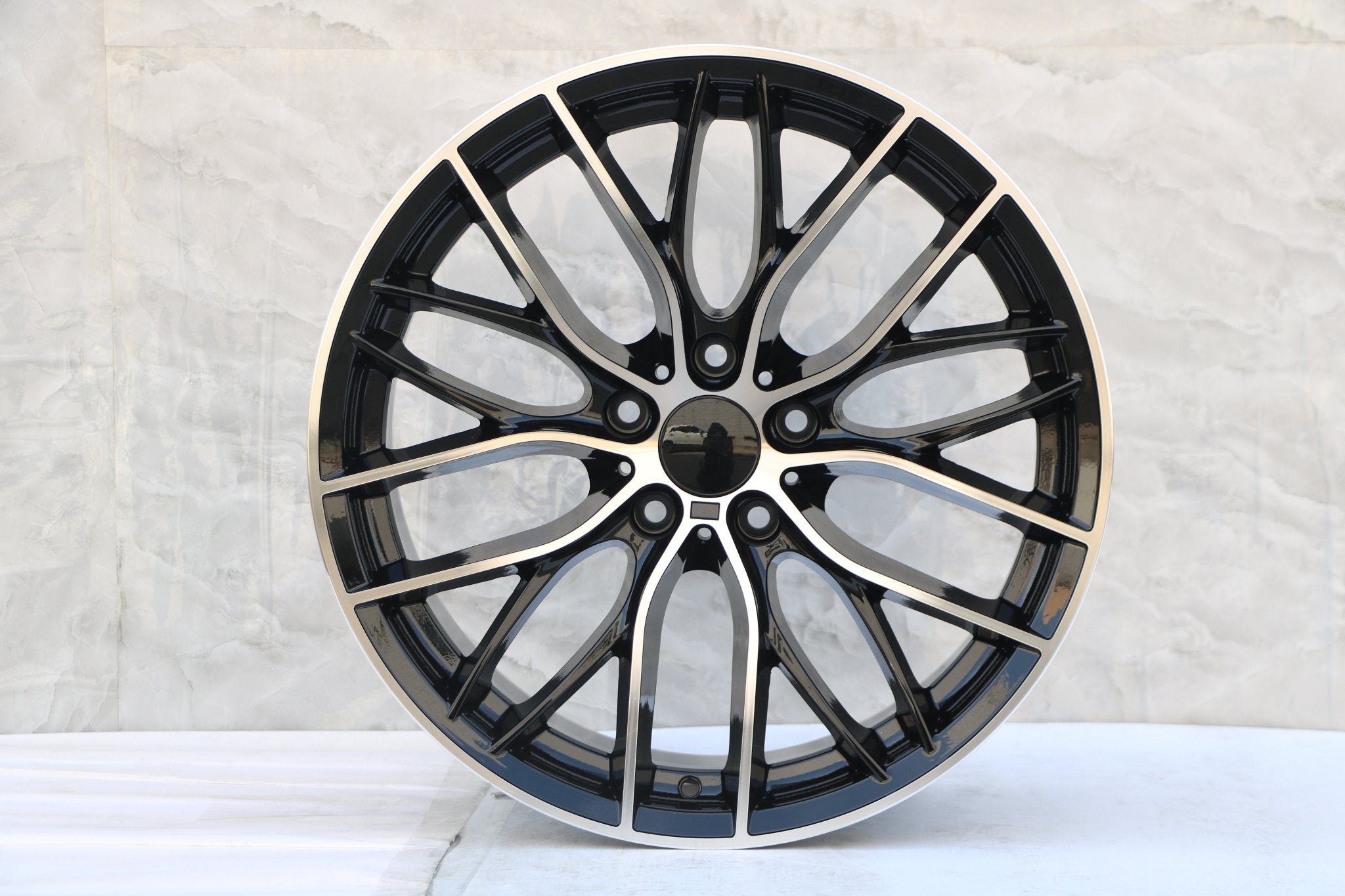 W740 Black Machined Face 20x9.5 ET35 5x120 CB72.6 - Gun Hill Tire House (WTW - WHOLESALE TIRES & WHEELS)