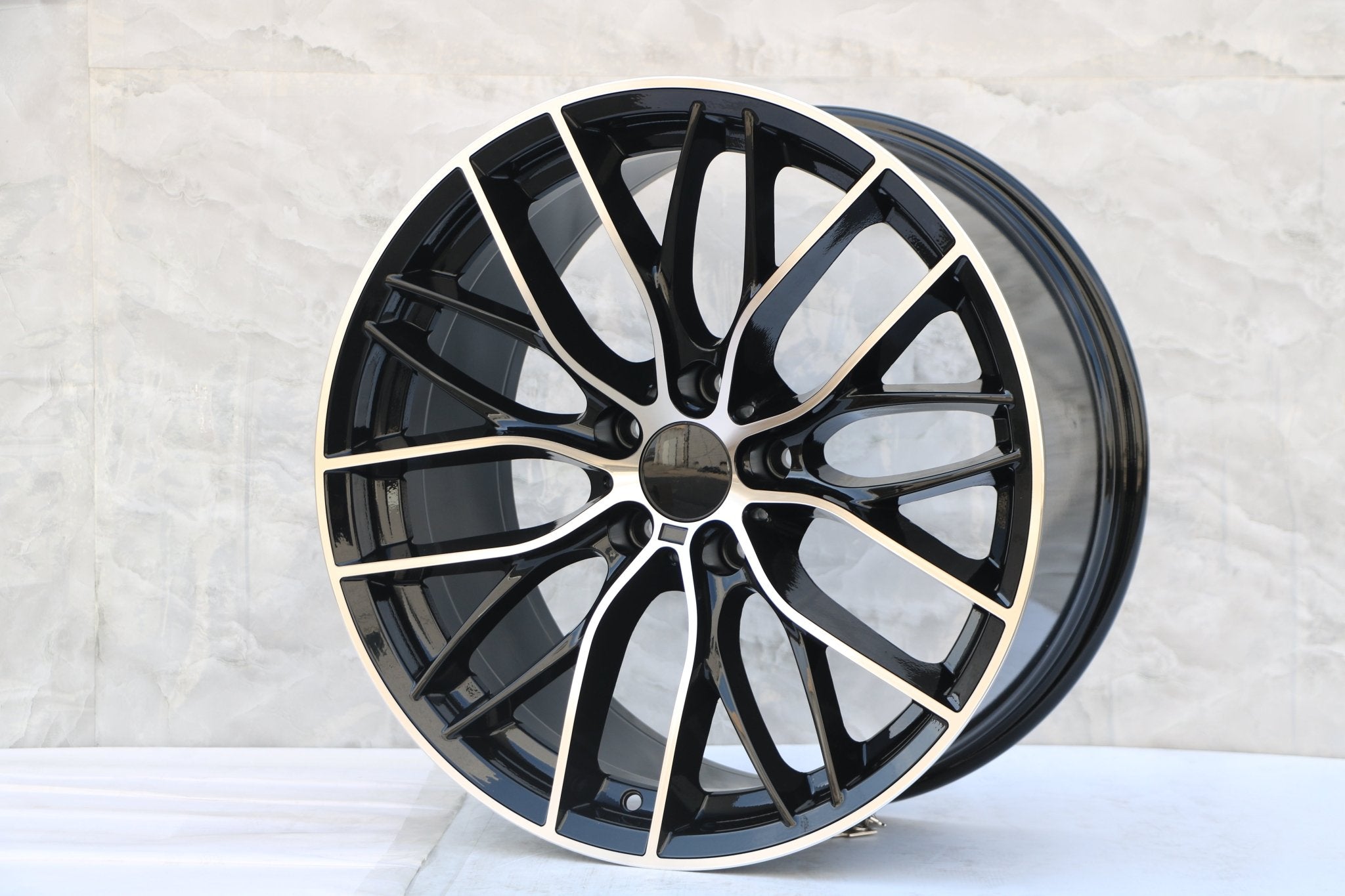 W740 Black Machined Face 20x9.5 ET35 5x120 CB72.6 - Gun Hill Tire House (WTW - WHOLESALE TIRES & WHEELS)