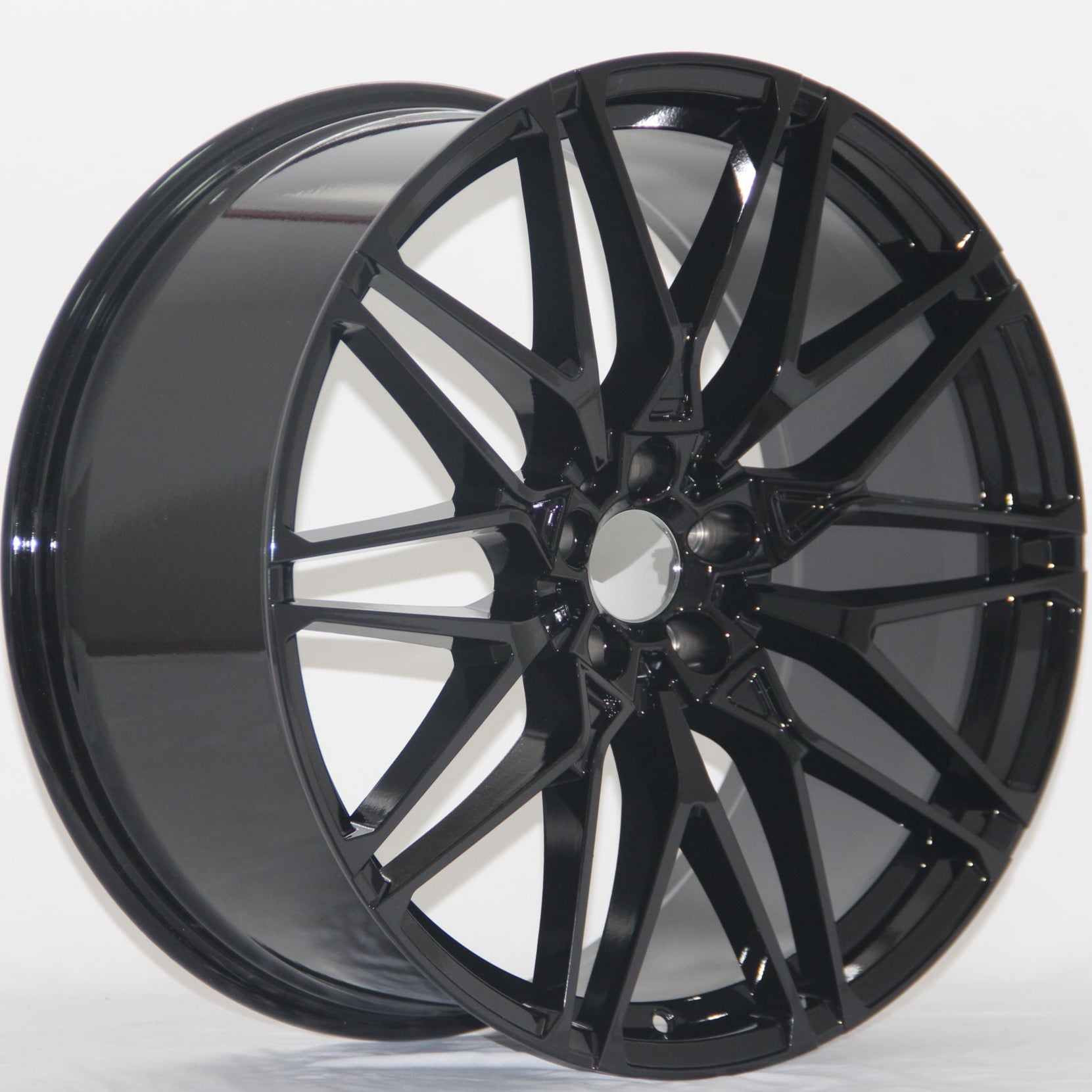 W741 D2421 Gloss Black 22x9.5 ET40 5x120 CB74.1 - Gun Hill Tire House (WTW - WHOLESALE TIRES & WHEELS)