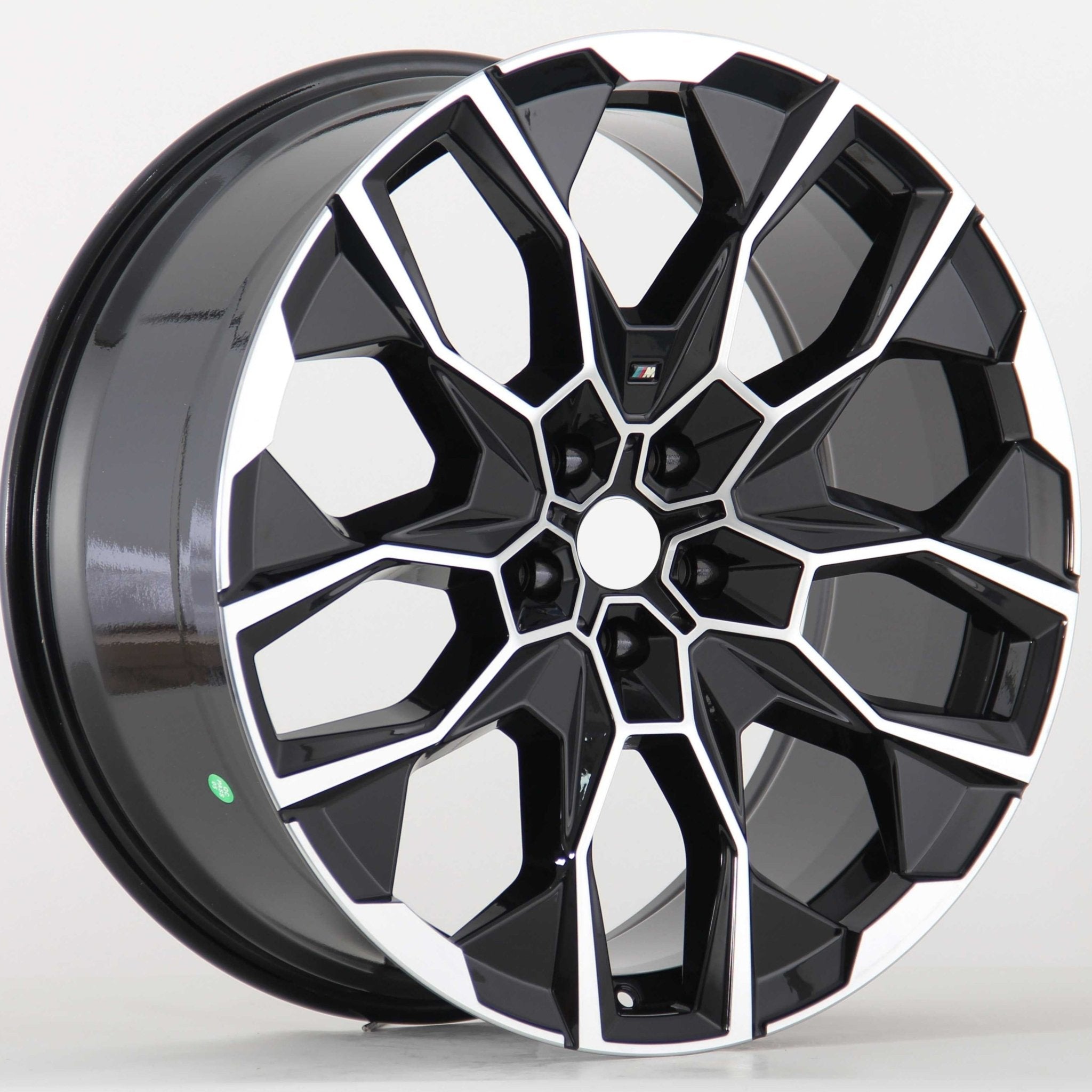 W746 IVF - 3151 Black Machined Face 22x9.5 ET37 5x120 CB74.1 - Gun Hill Tire House (WTW - WHOLESALE TIRES & WHEELS)