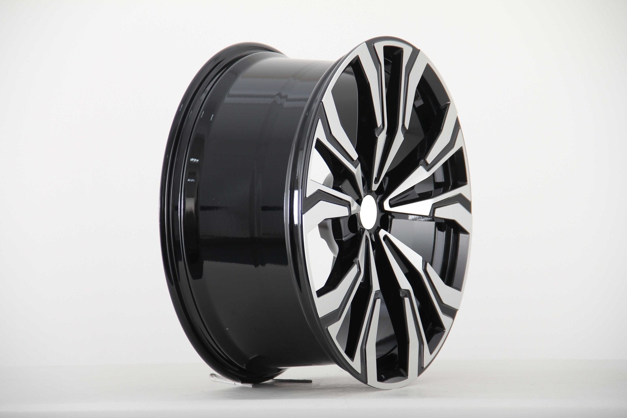 W747 IVF - 3175 Black Machined Face 22x9.5 ET30 5x120 CB74.1 - Gun Hill Tire House (WTW - WHOLESALE TIRES & WHEELS)