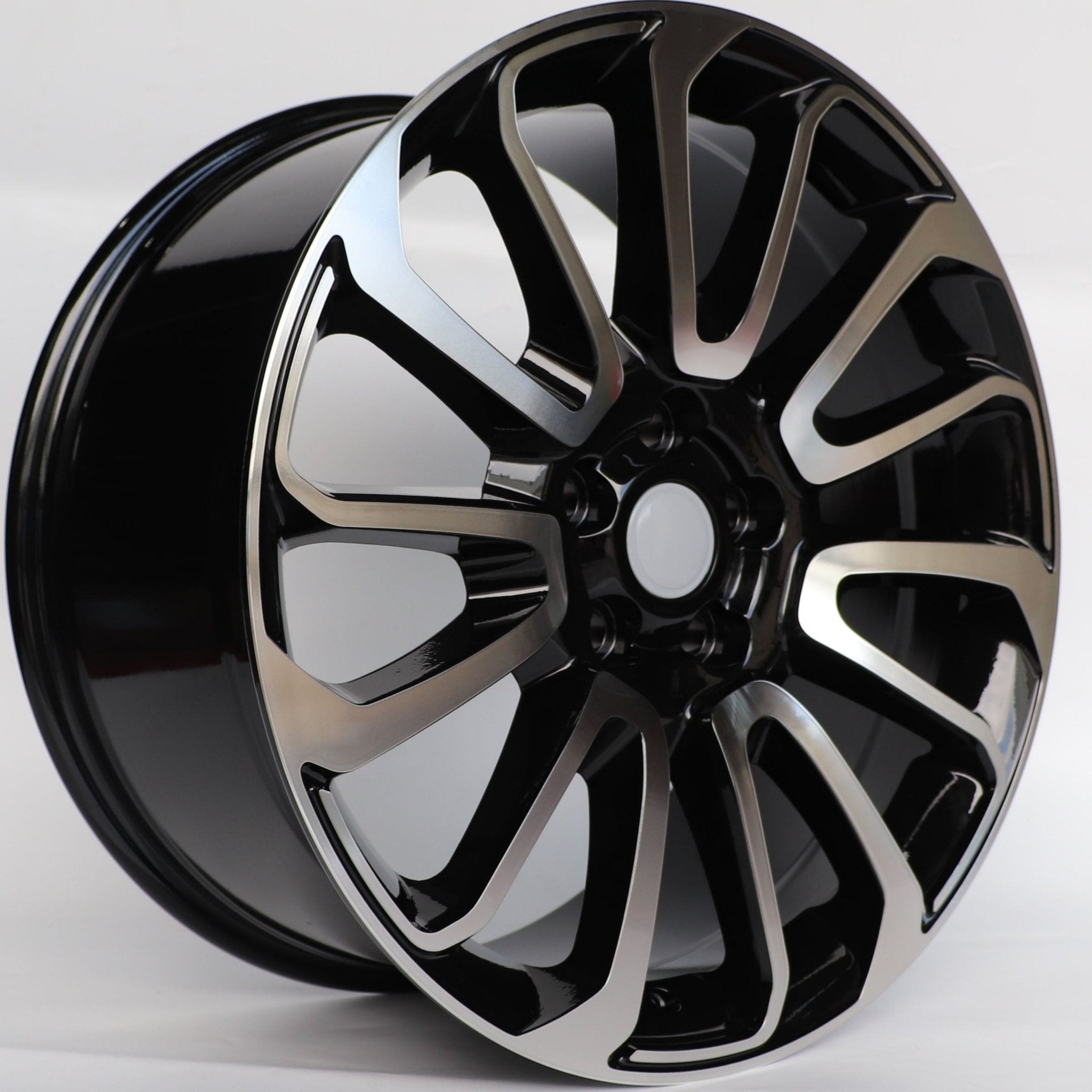 W795 D959 Black Machined Face 20*9.5 ET45 5*120 CB72.6 D959 - Gun Hill Tire House (WTW - WHOLESALE TIRES & WHEELS)