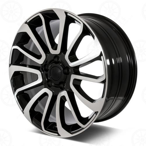 W795 Black Machined Face 22x9.5 ET45 5x120 CB72.6 D959 - Gun Hill Tire House (WTW - WHOLESALE TIRES & WHEELS)