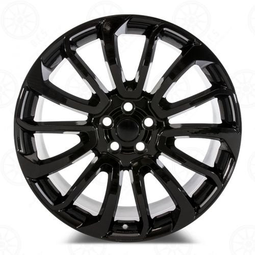 W795 Black Machined Face 22x9.5 ET45 5x120 CB72.6 D959 - Gun Hill Tire House (WTW - WHOLESALE TIRES & WHEELS)