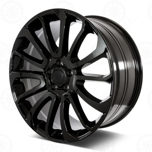 W795 Black Machined Face 22x9.5 ET45 5x120 CB72.6 D959 - Gun Hill Tire House (WTW - WHOLESALE TIRES & WHEELS)