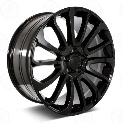 W795 Black Machined Face 22x9.5 ET45 5x120 CB72.6 D959 - Gun Hill Tire House (WTW - WHOLESALE TIRES & WHEELS)
