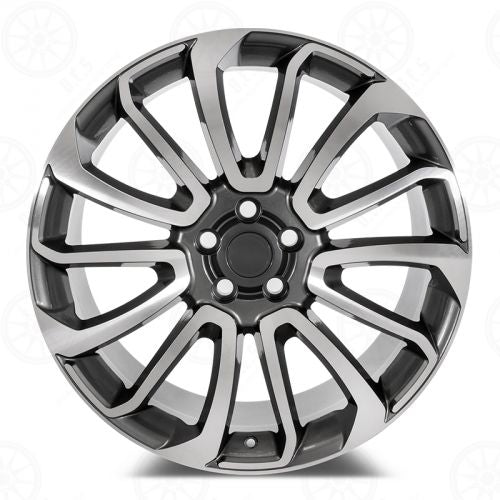 W795 Gunmetal Machined Face 20*9.5 ET45 5*120 CB72.6 - Gun Hill Tire House (WTW - WHOLESALE TIRES & WHEELS)
