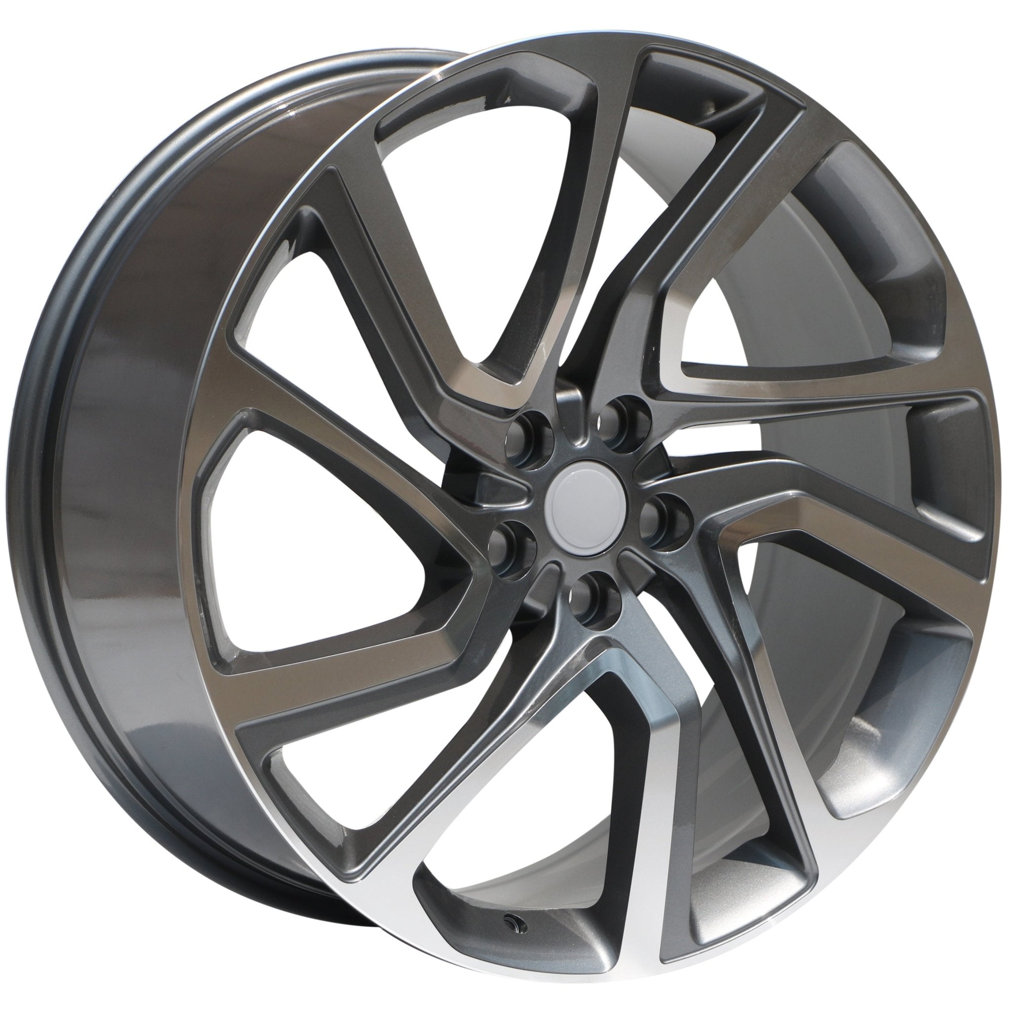 W797 Gunmetal Machined Face 22x9.5 ET45 5x120 CB72.6 - Gun Hill Tire House (WTW - WHOLESALE TIRES & WHEELS)