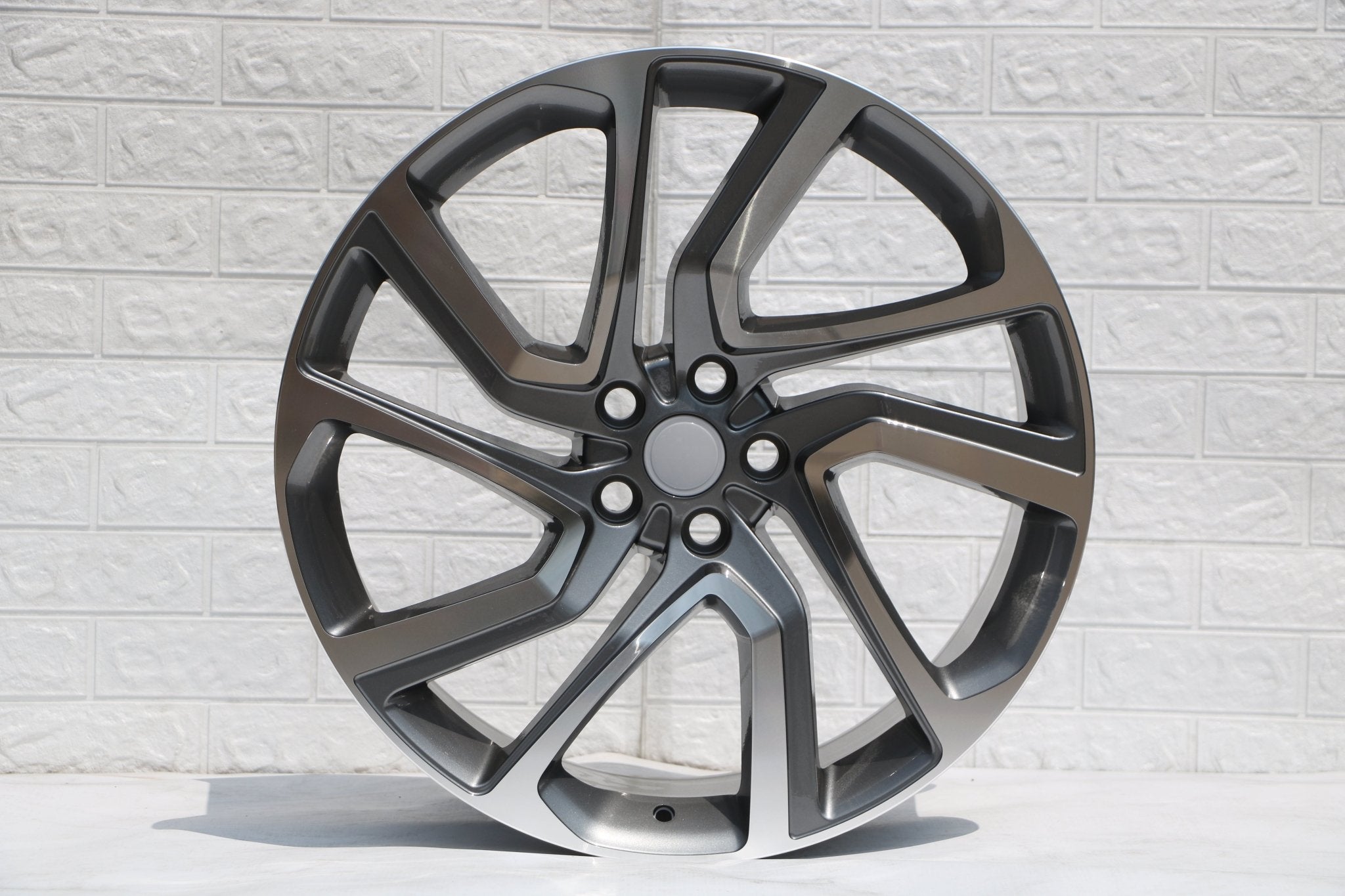 W797 Gunmetal Machined Face 22x9.5 ET45 5x120 CB72.6 - Gun Hill Tire House (WTW - WHOLESALE TIRES & WHEELS)