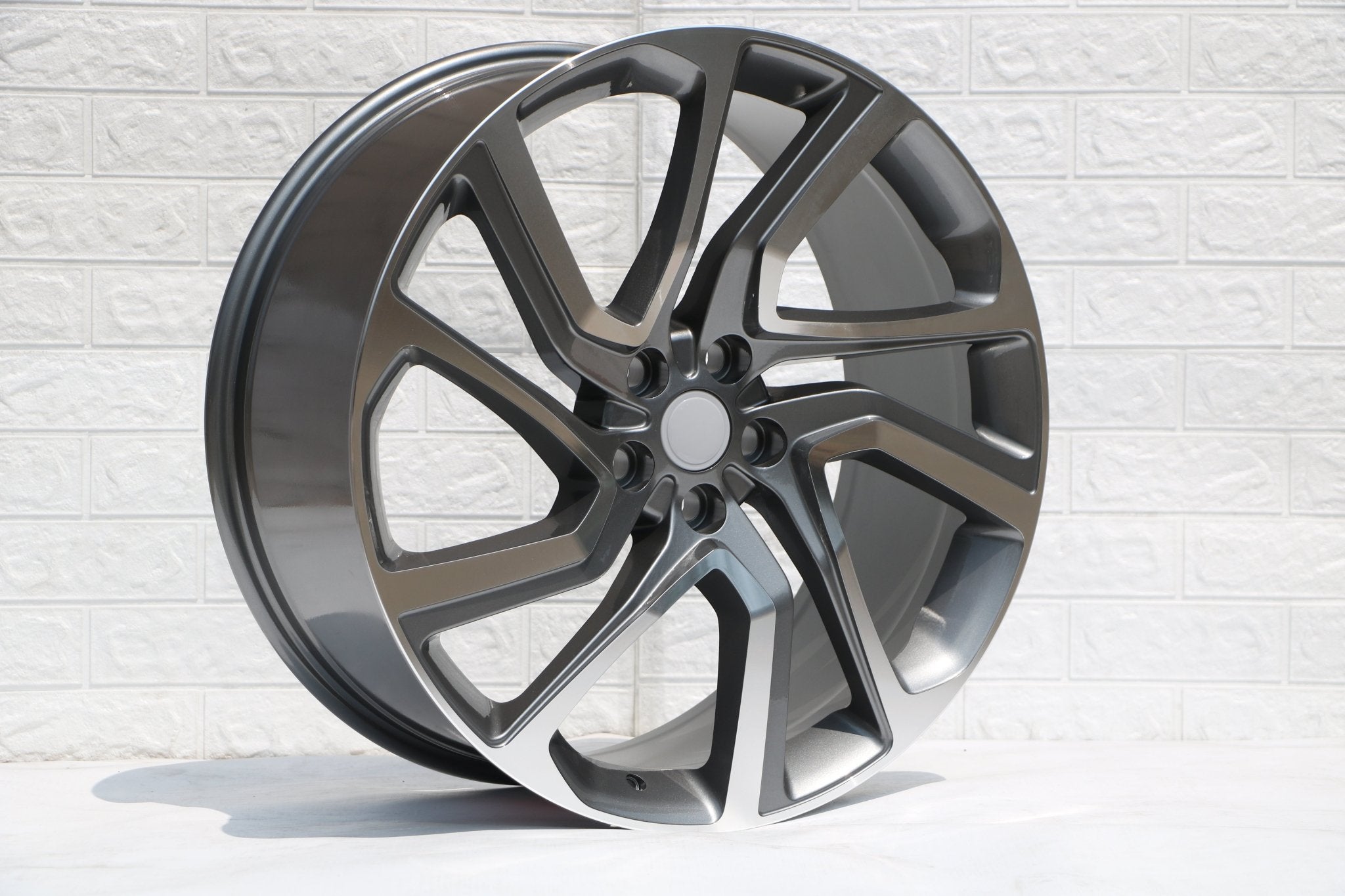 W797 Gunmetal Machined Face 22x9.5 ET45 5x120 CB72.6 - Gun Hill Tire House (WTW - WHOLESALE TIRES & WHEELS)
