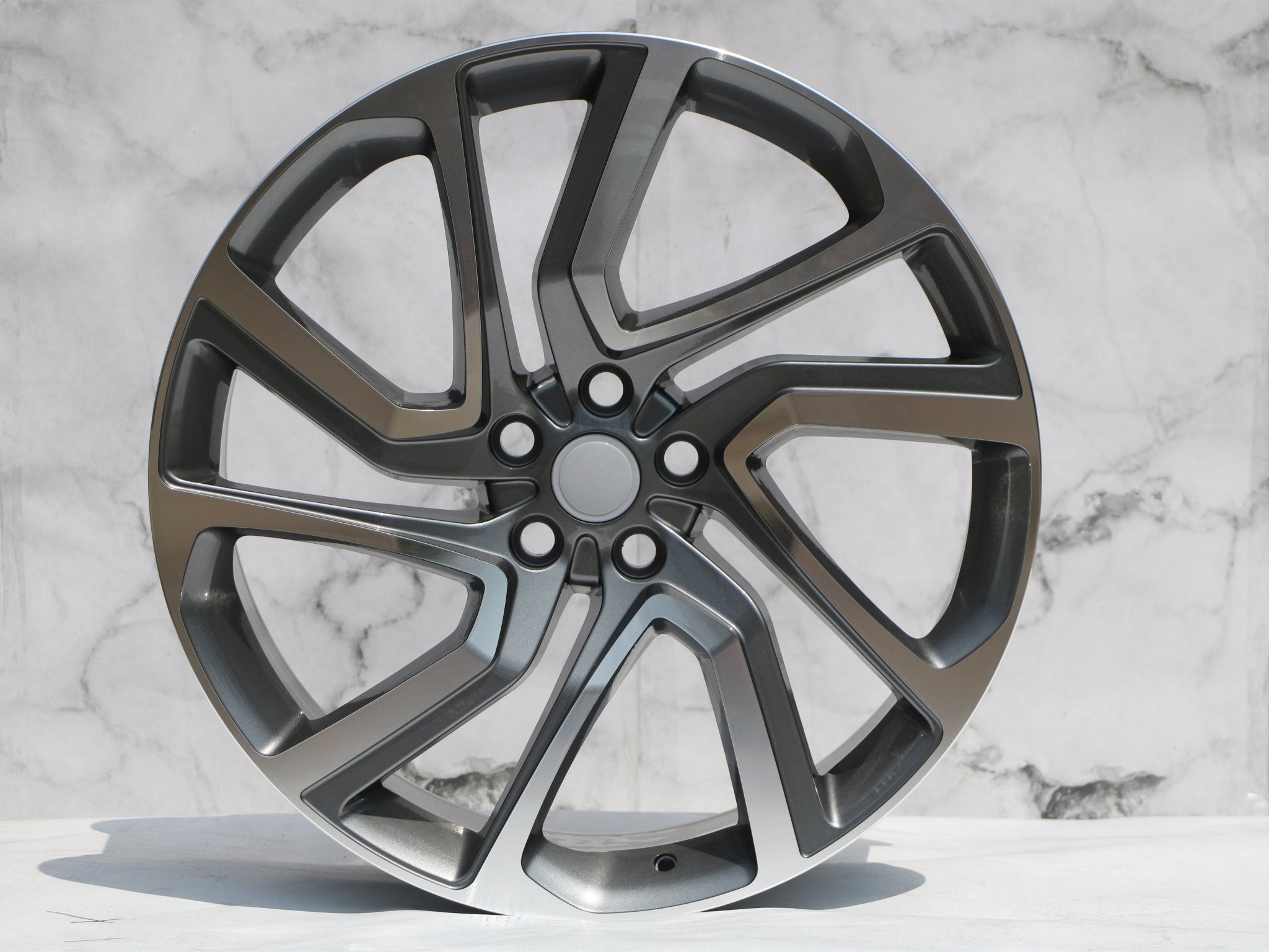 W797 Gunmetal Machined Face 22x9.5 ET45 5x120 CB72.6 - Gun Hill Tire House (WTW - WHOLESALE TIRES & WHEELS)