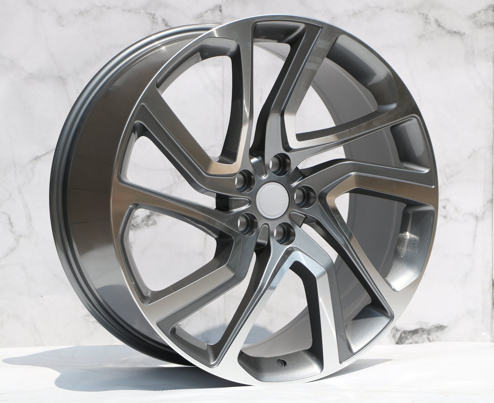 W797 Gunmetal Machined Face 22x9.5 ET45 5x120 CB72.6 - Gun Hill Tire House (WTW - WHOLESALE TIRES & WHEELS)