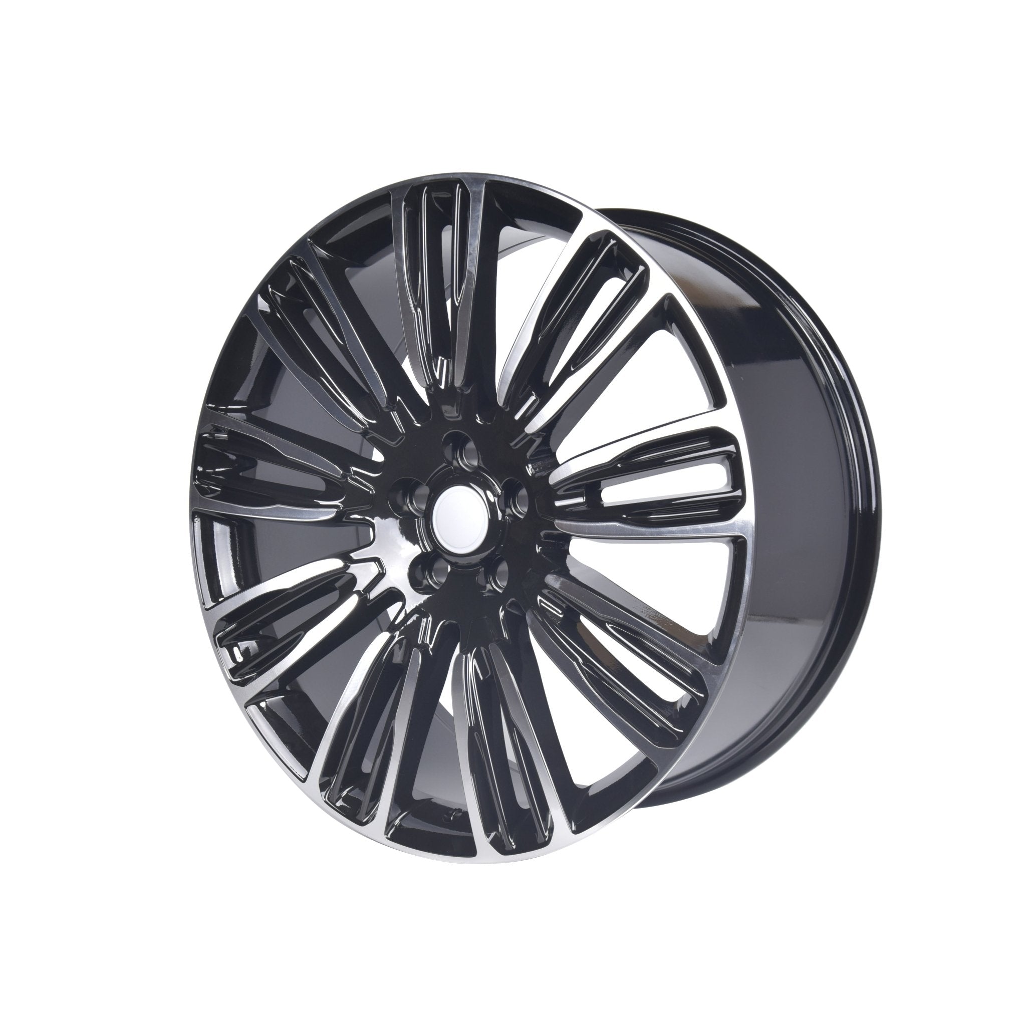 W798 D1292 Black Machined Face 22x9.5 ET45 5x120 CB72.6 - Gun Hill Tire House (WTW - WHOLESALE TIRES & WHEELS)